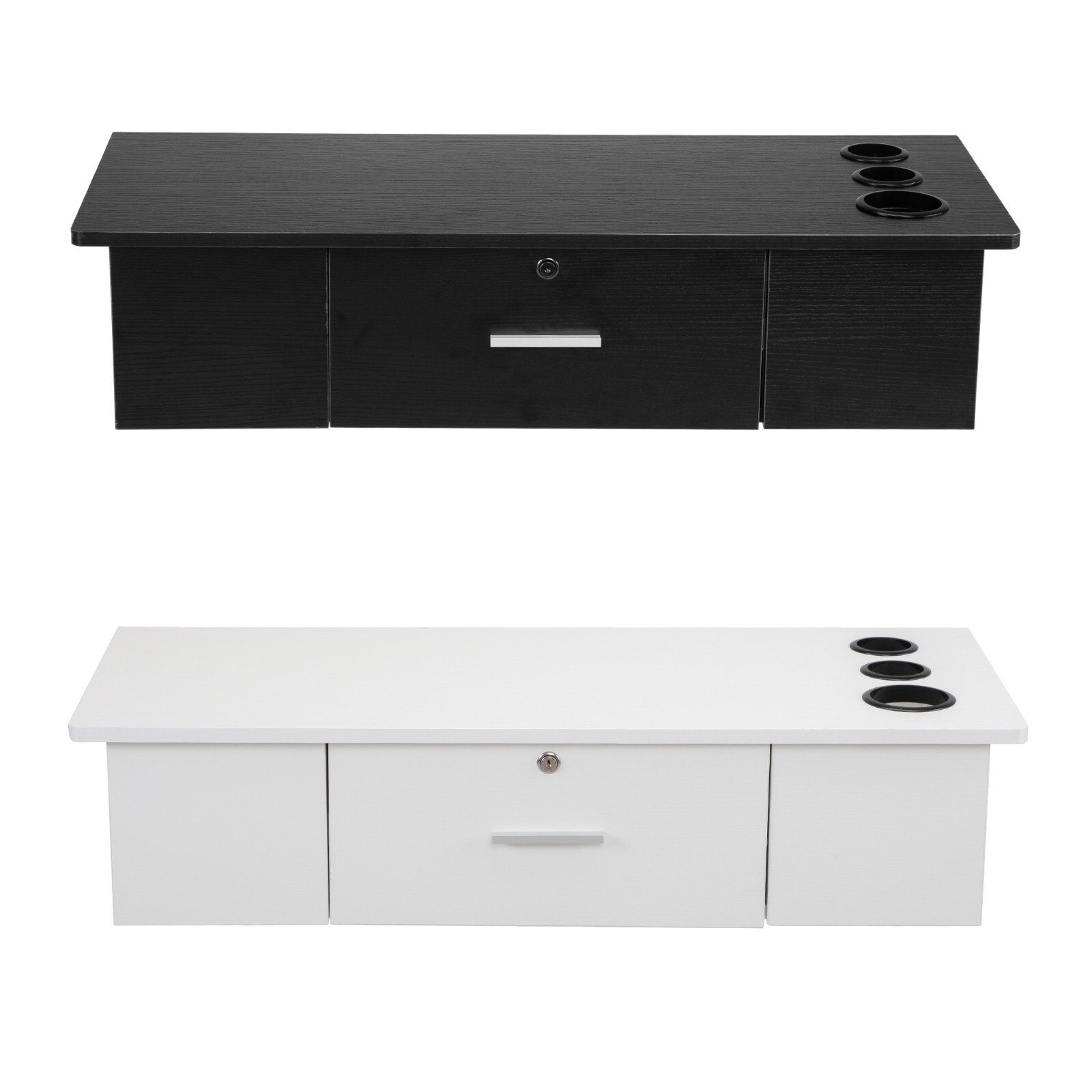 Wall Mount Hair Stylist Salon Station Beauty Barber Storage Equipment w/Drawers