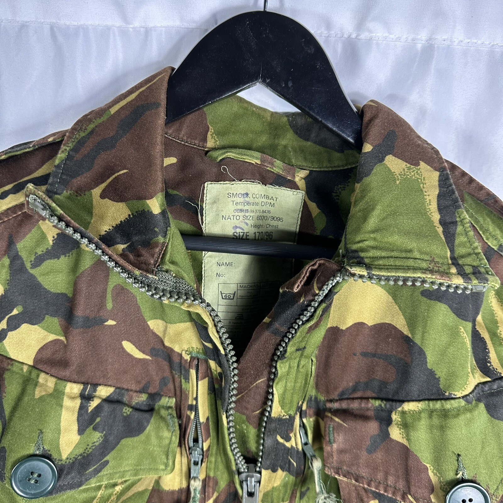 British NATO DPM Camo Temperate Smock Jacket Large