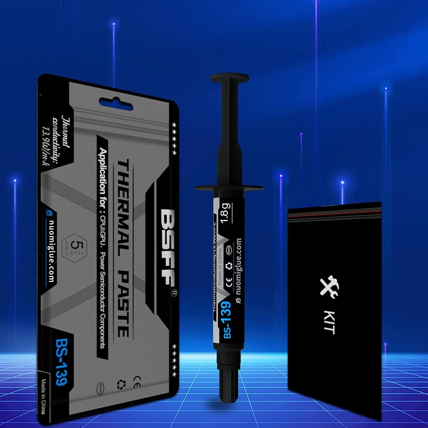 Thermal Paste CPU 1.8g with Toolkit for CPU GPU IC and Heatsinks