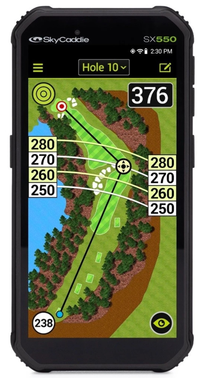 SkyGolf Golf SkyCaddie SX550 Black GPS/Range Finders ABSOLUTELY MINT