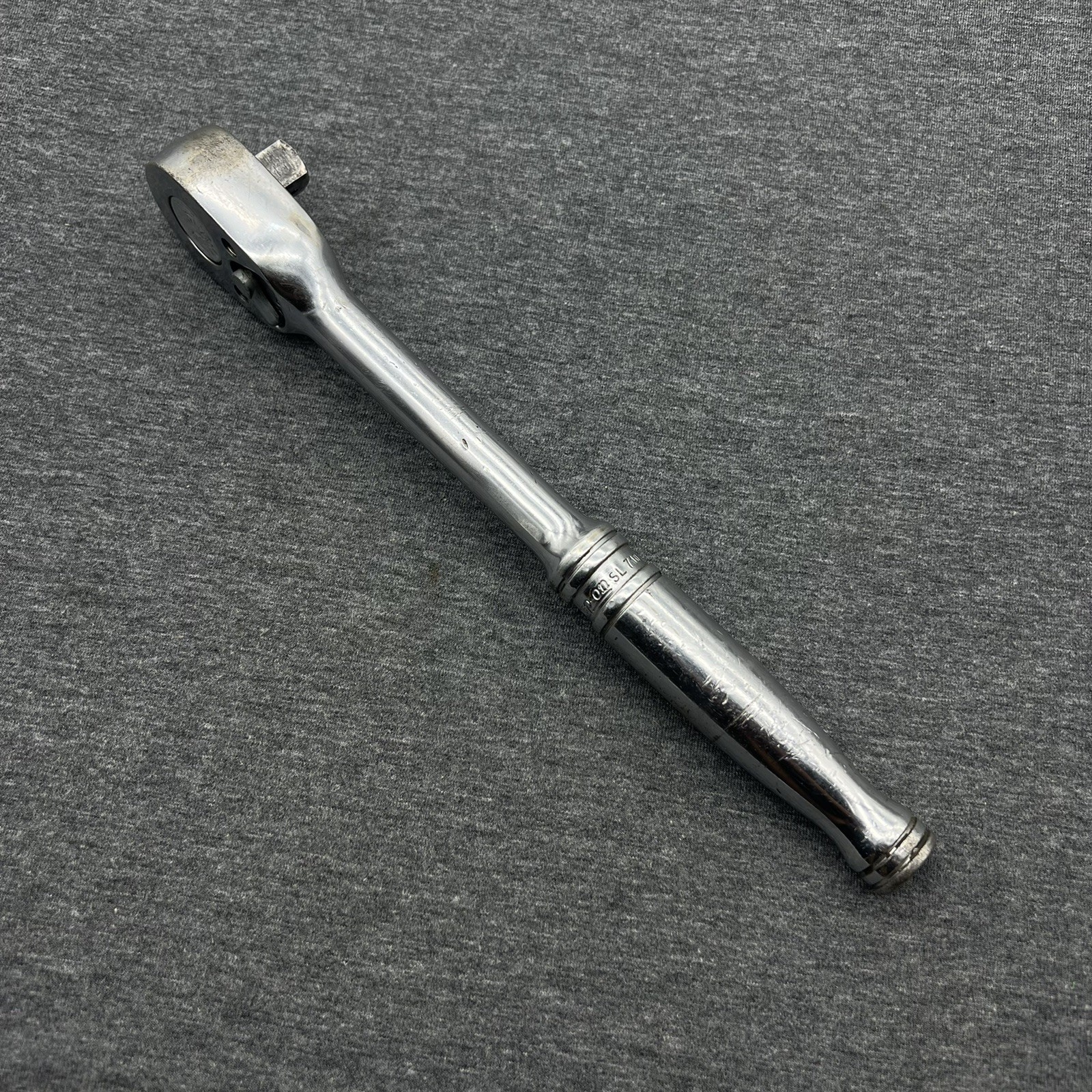 Vintage Snap-On Tools 1/2" Drive Ratchet Standard Handle SL710 USA