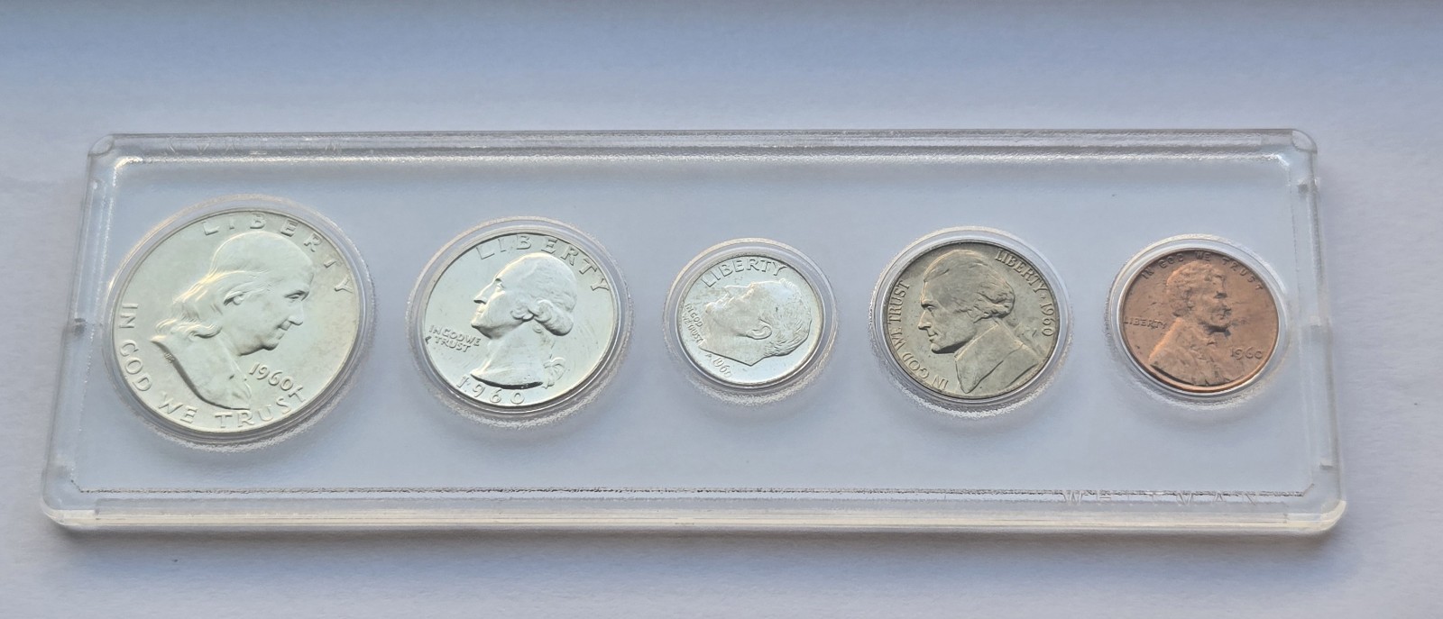 1960 U.S. Mint Uncirculated Set of 5 Coins - "Beautiful Uncirculated Set " -