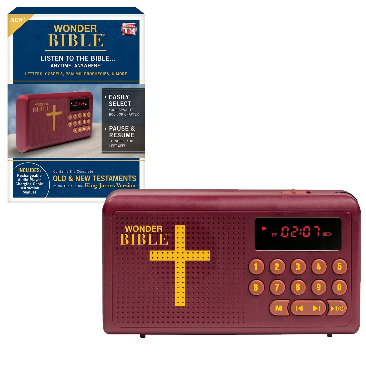 KJV- The Audio Bible Player That You Can Listen to, King James Version, New &...