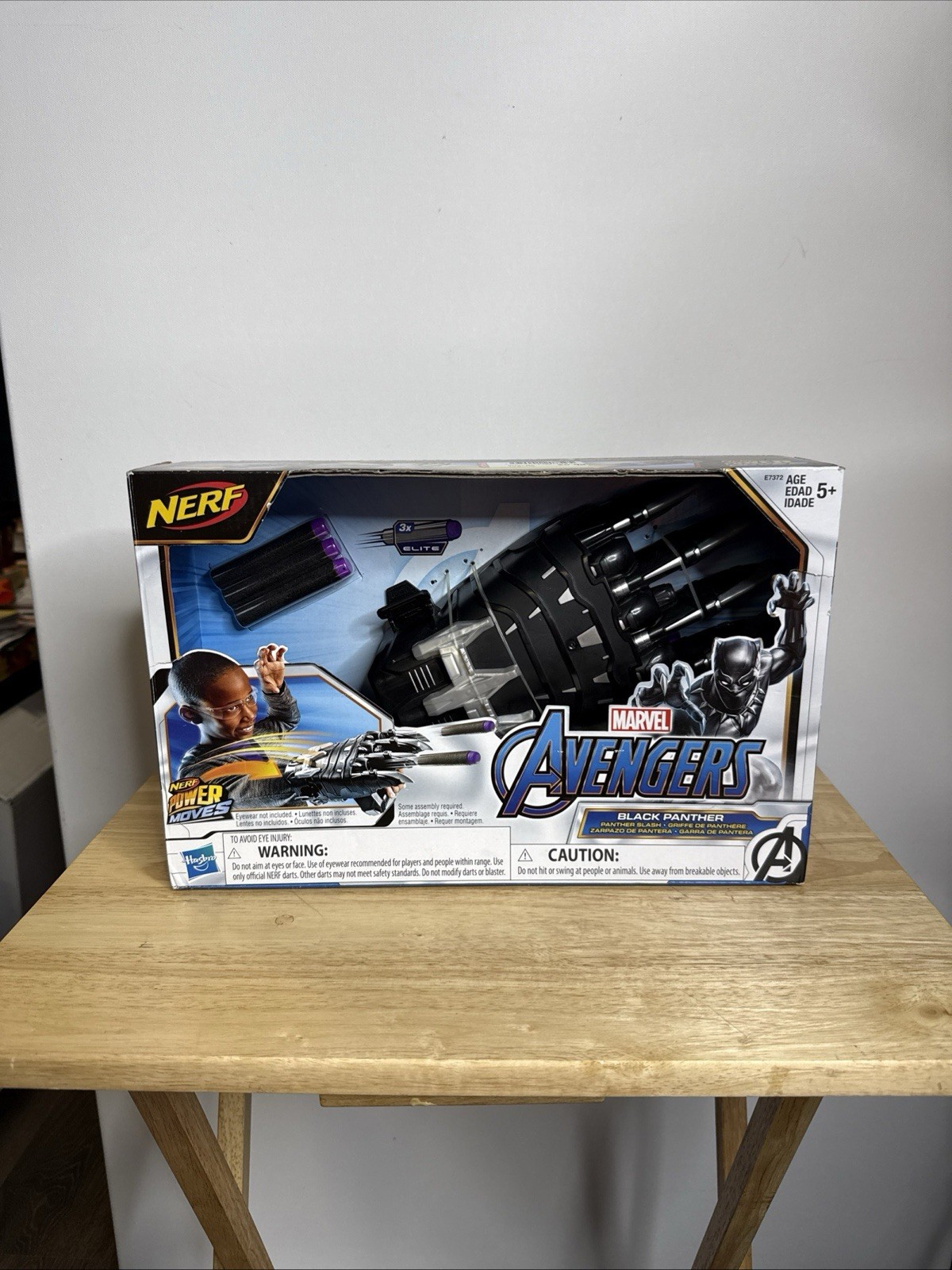 Nerf Power Moves Marvel Black Panther Power Slash Dart Launching Toy NEW IN BOX