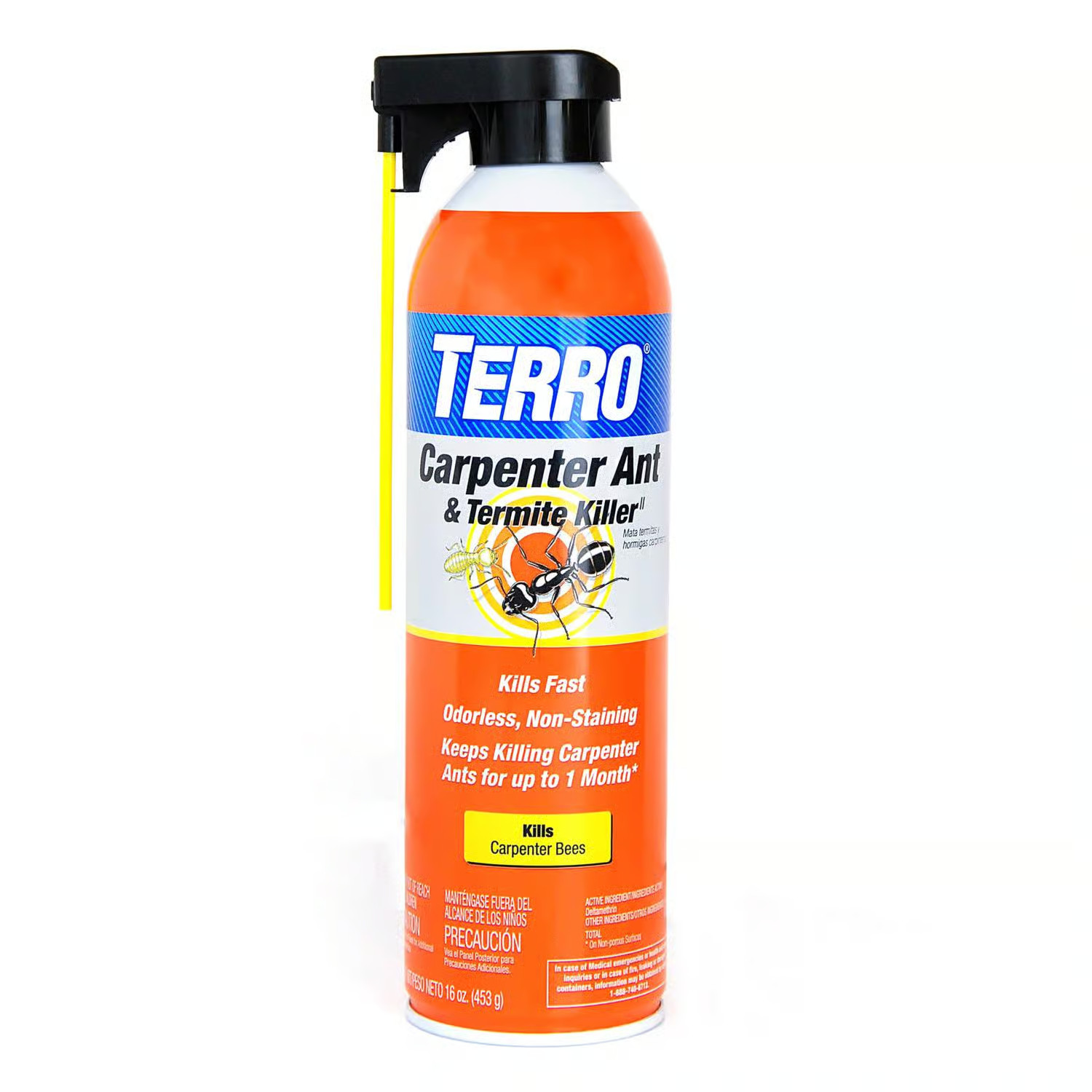 Carpenter Ant Termite Killer, Liquid, Spray Application, 16 oz Aerosol Can