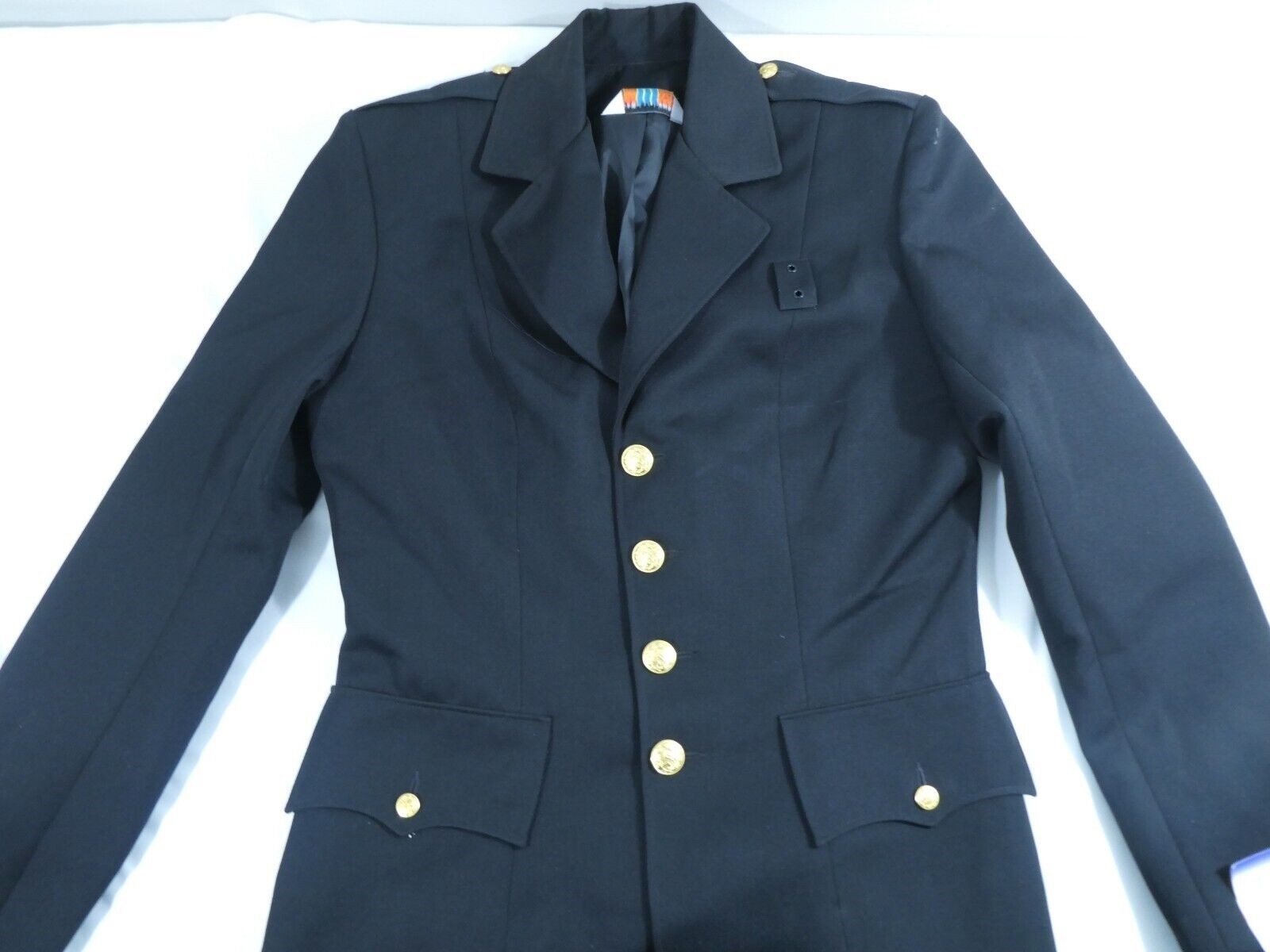 UNITED UNIFORM WOMEN'S SINGLE BREASTED DRESS COAT SIZE 12 BRASS BUTTON