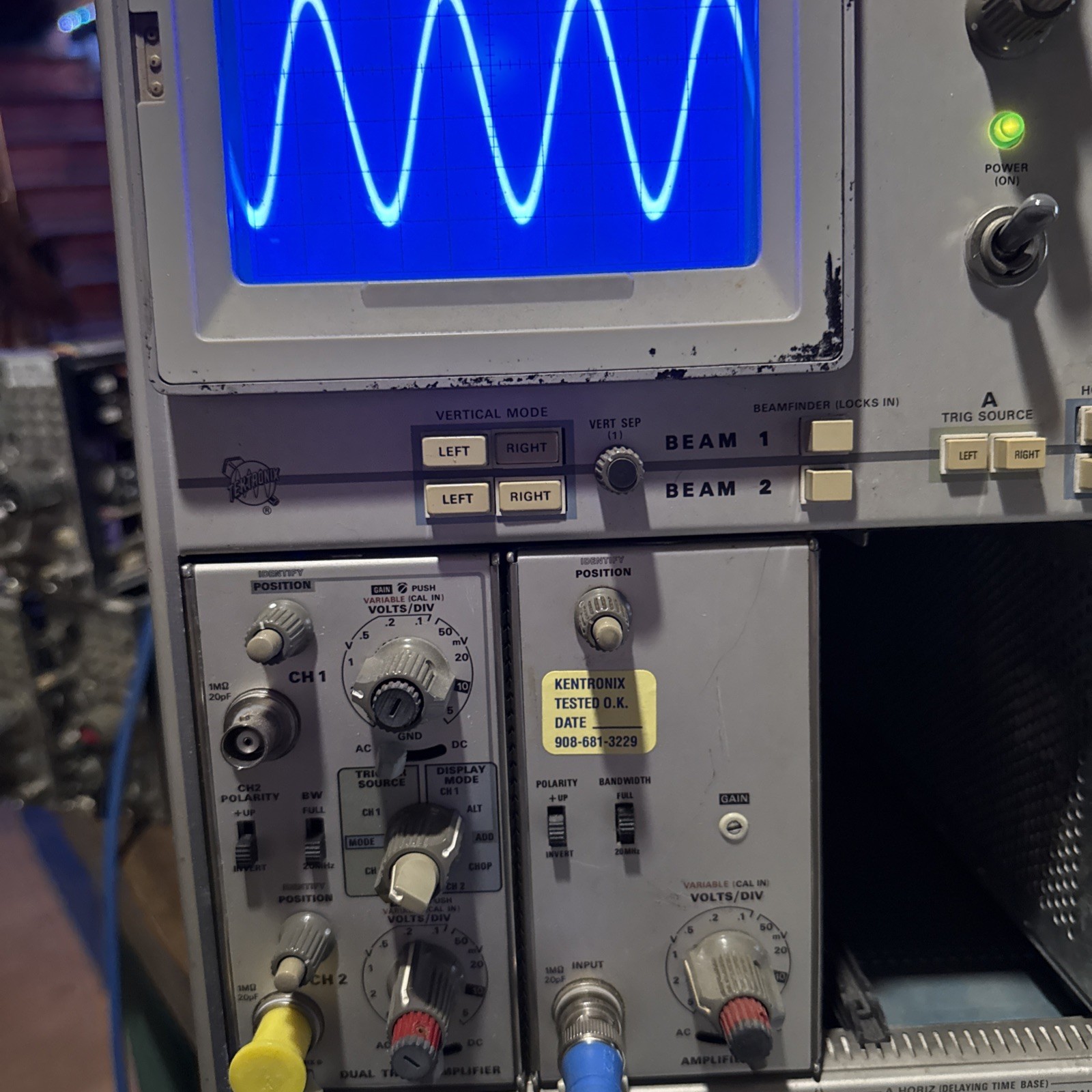 Tested Tektronix 7A16 7A16A Single Trace Amplifier Oscilloscope Plug-In #T7