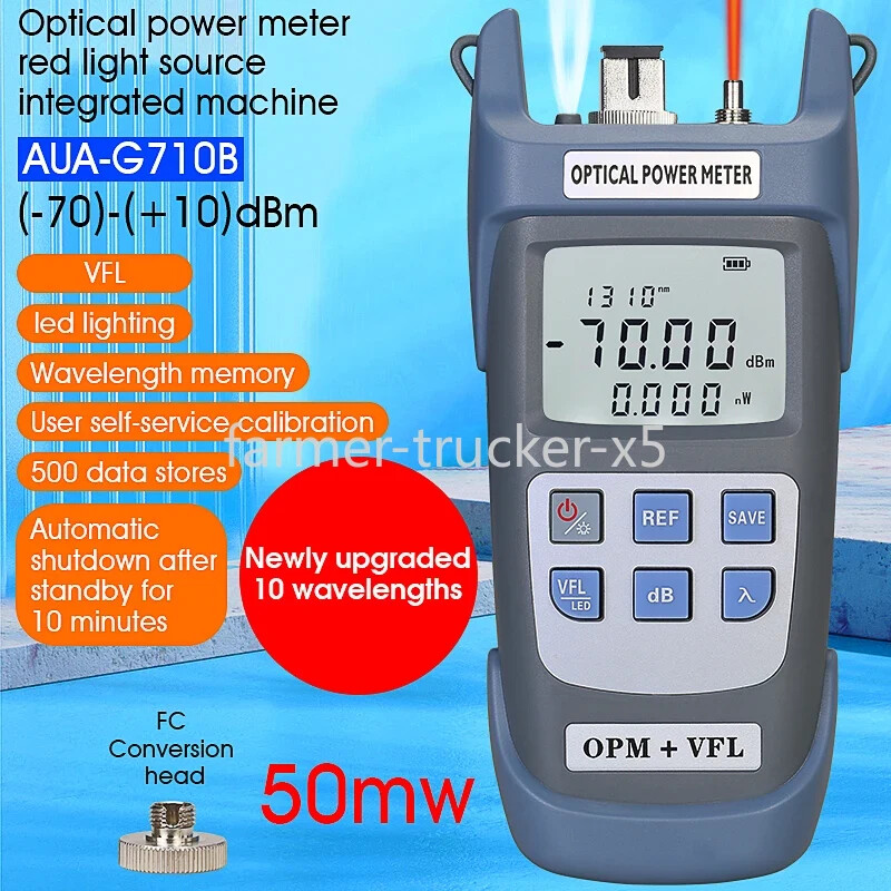 3 in 1 FTTH Fiber Optic Power Meter VFL LED with SC/FC/ST Universal Connector