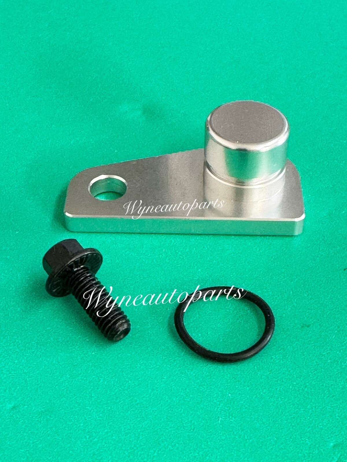 Crankshaft Sensor Plug & Bolt Aluminum 4.3 v6 v8 sbc LTI BBC Silver