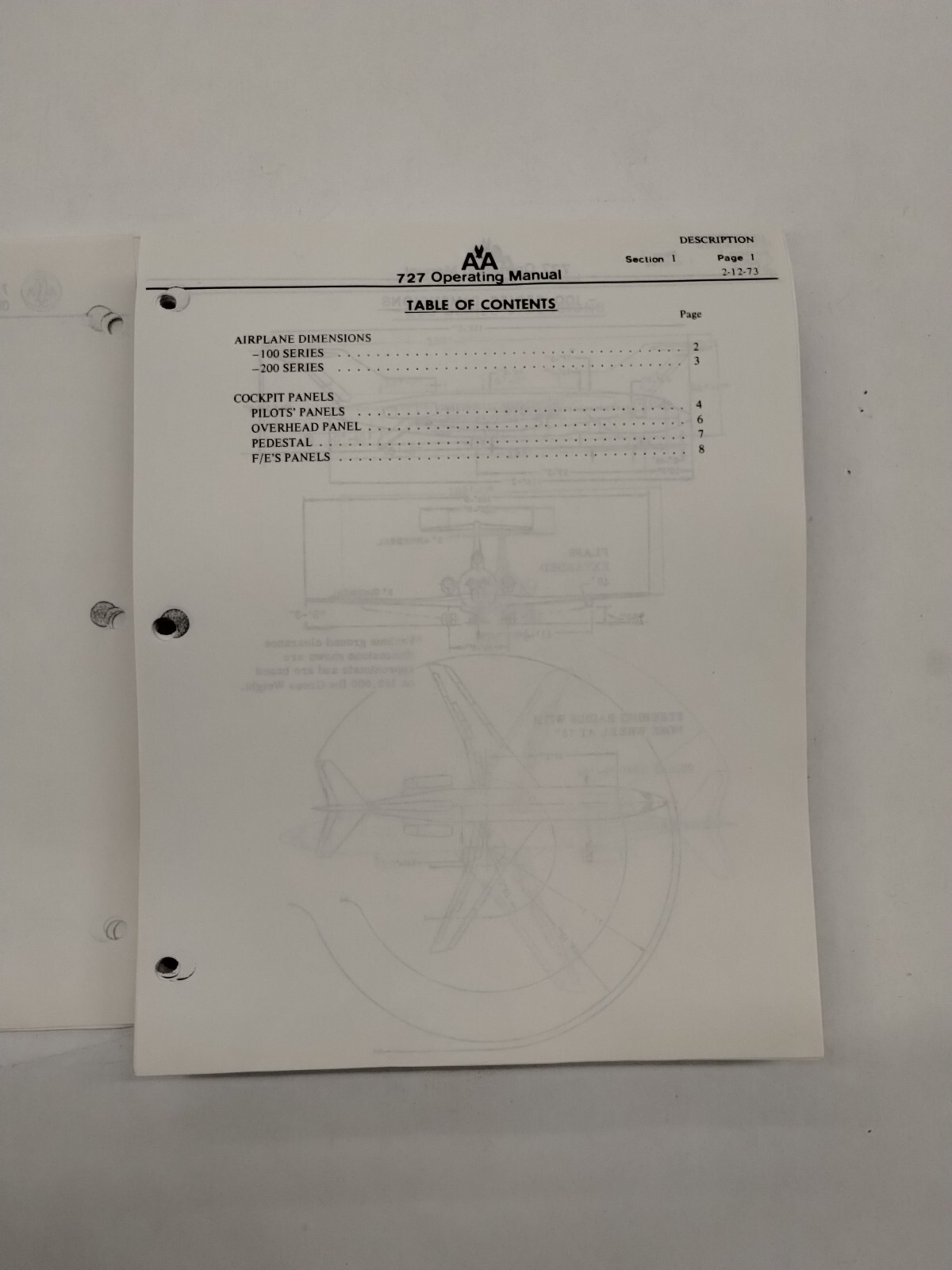American Airlines 727 Operating Manual 1977-Copy
