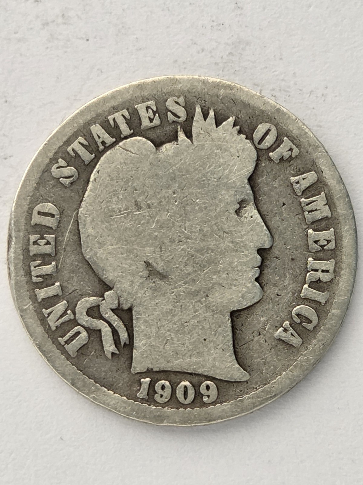 1909-P United States, Barber Head Dime