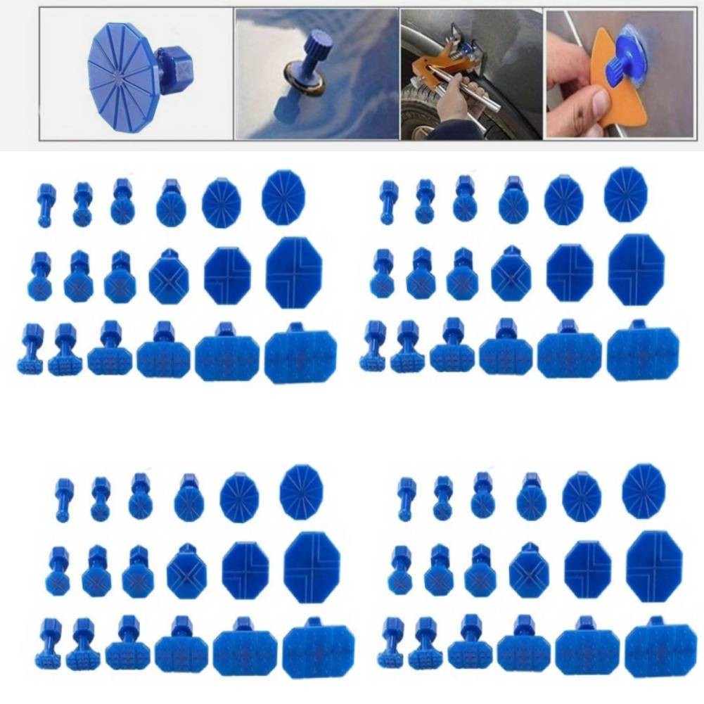 Plastic Glue Pulling Tabs Paintless Dent Repair Hail Removal Kit For All Puller