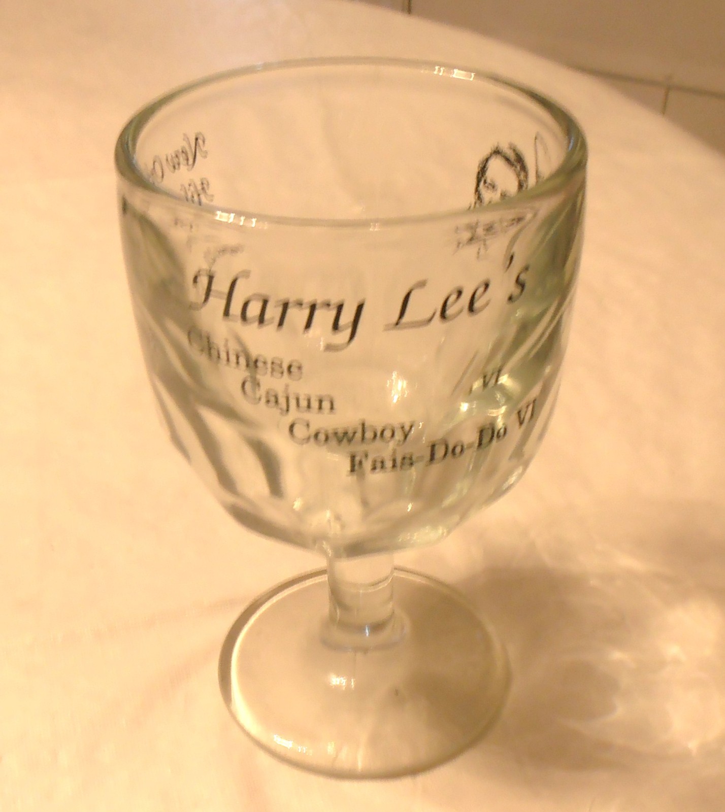 VINTAGE 1993 SHERIFF HARRY LEE JEFFERSON PARISH FAIS DO DO VI GLASS NEW ORLEANS