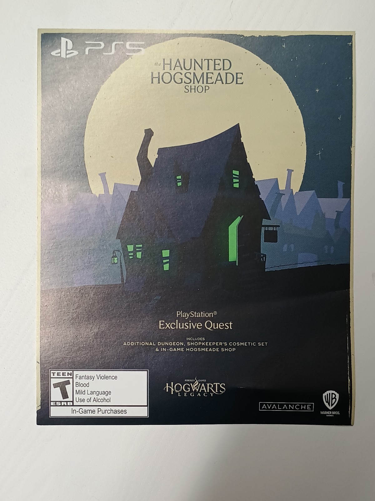 Hogwarts Legacy PS5 Haunted Hogsmeade Shop DLC - USA / Canada