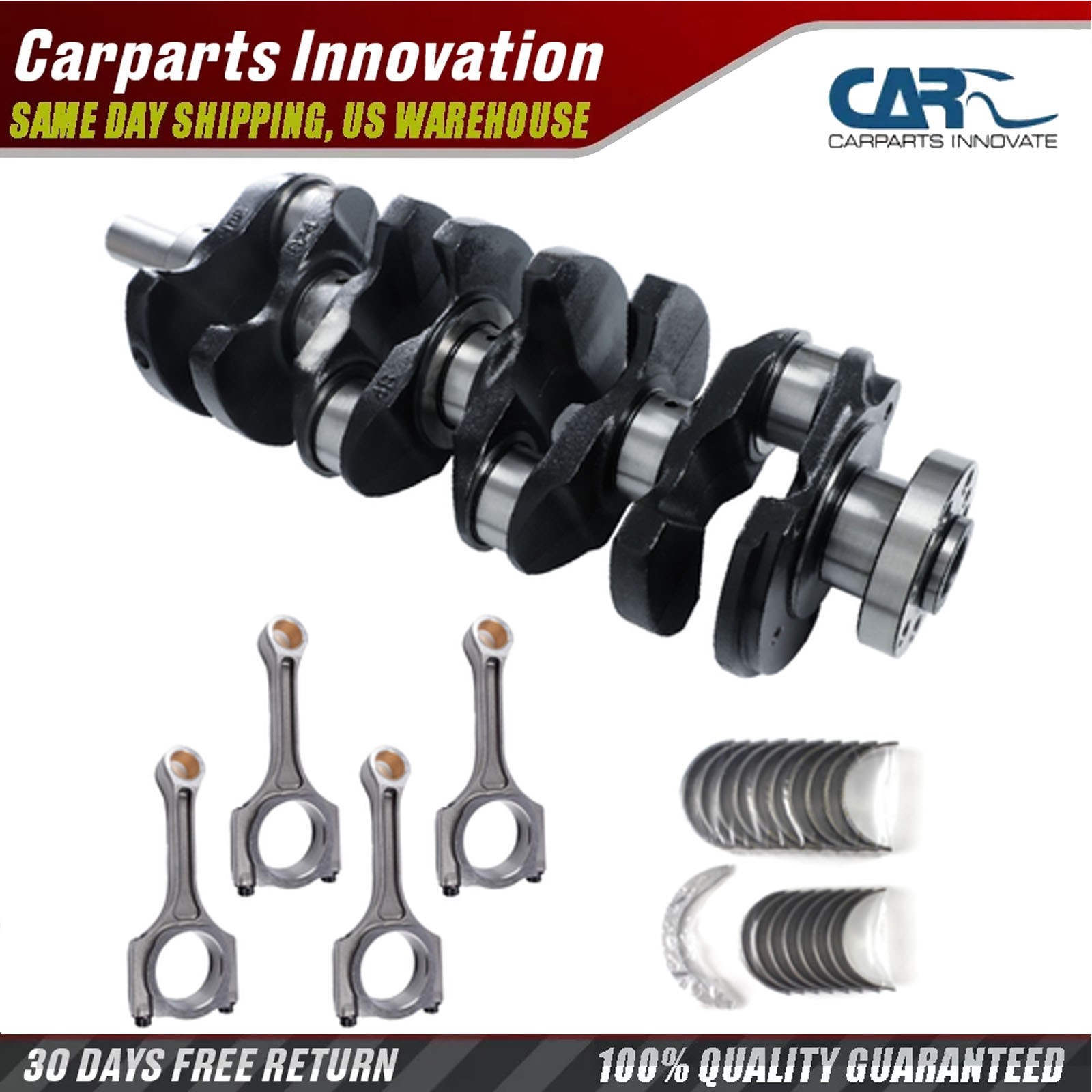 For Kia Santa Fe Hyundai 2.4L Crankshaft Connecting Rod Main Rods Bearings