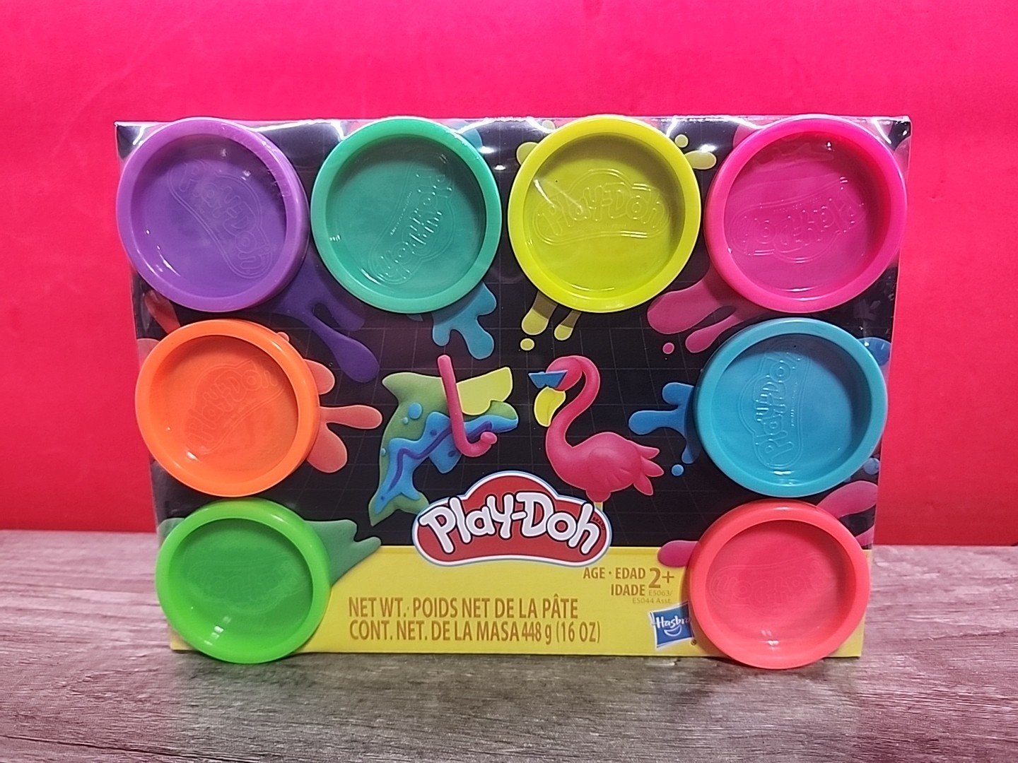 5 Pack Of Neon Play-Doh Non-Toxic Modeling Compound - 15oz