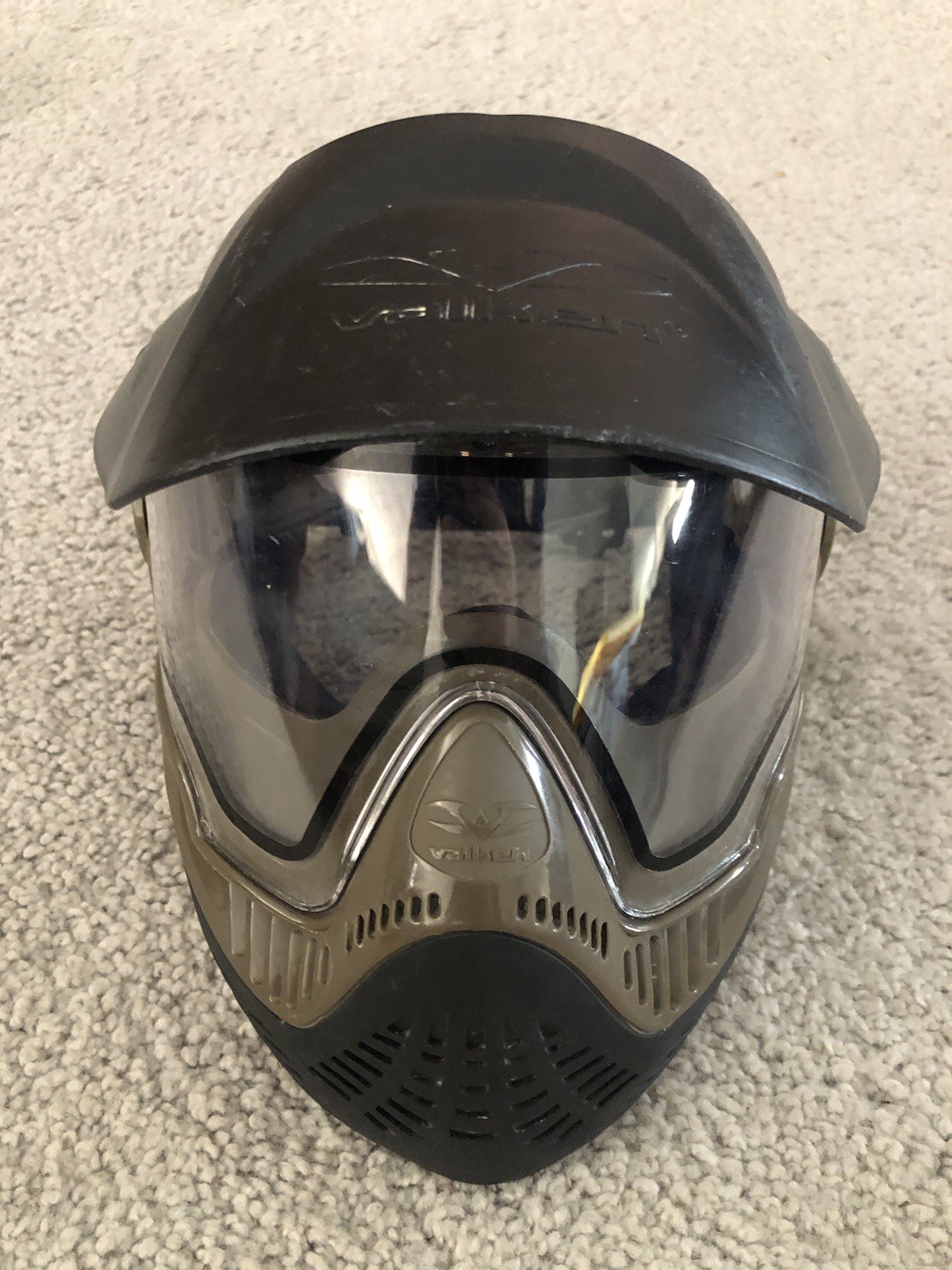 Valken Paintball Goggle Mask Visor Brown Vented Complete Read Descriptions