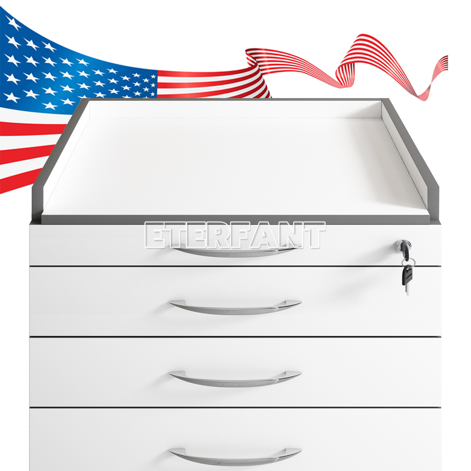 Dental Trolley Cart with Socket/Cart Acrylic Mobile Wooden Cabinet 4/5Drawers US