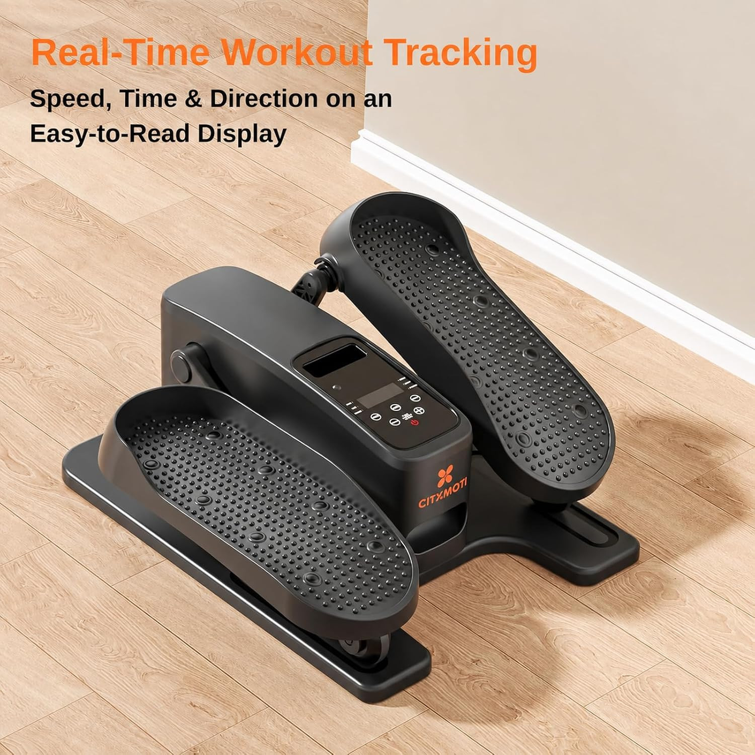 Under Desk Elliptical Exercise Machine, Quiet Seated Pedal Exerciser for Senior,