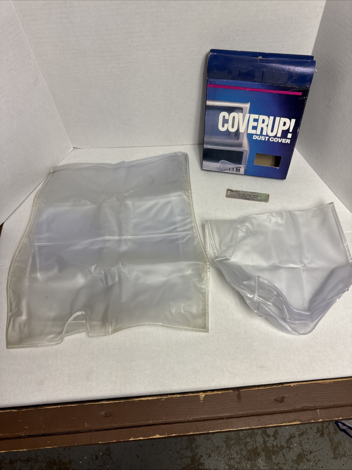 Vintage 2 Piece Dust Cover For IBM Leading Edge Model D