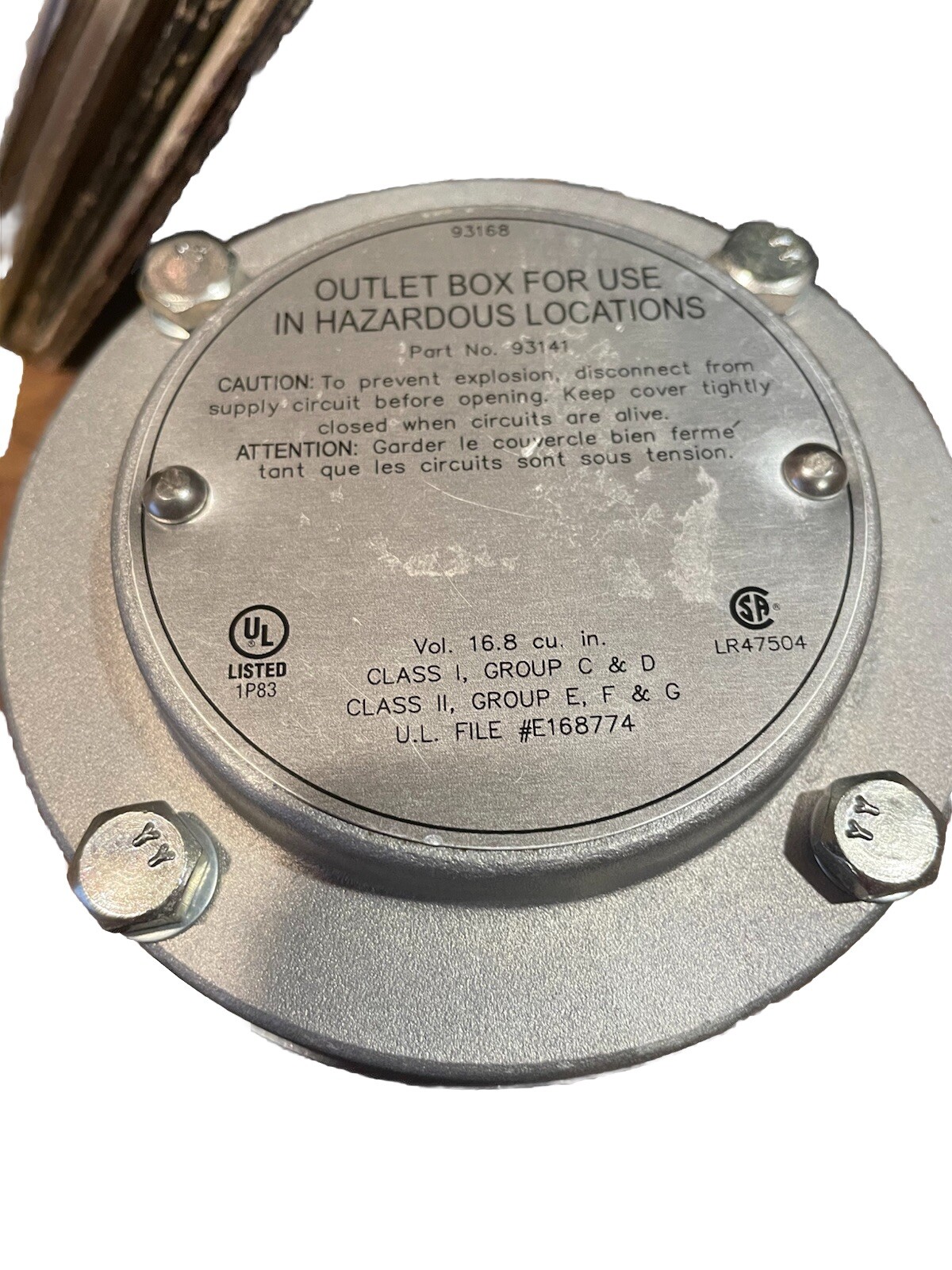 SA New Outlet Box For Use In Hazardous Locations LR47504