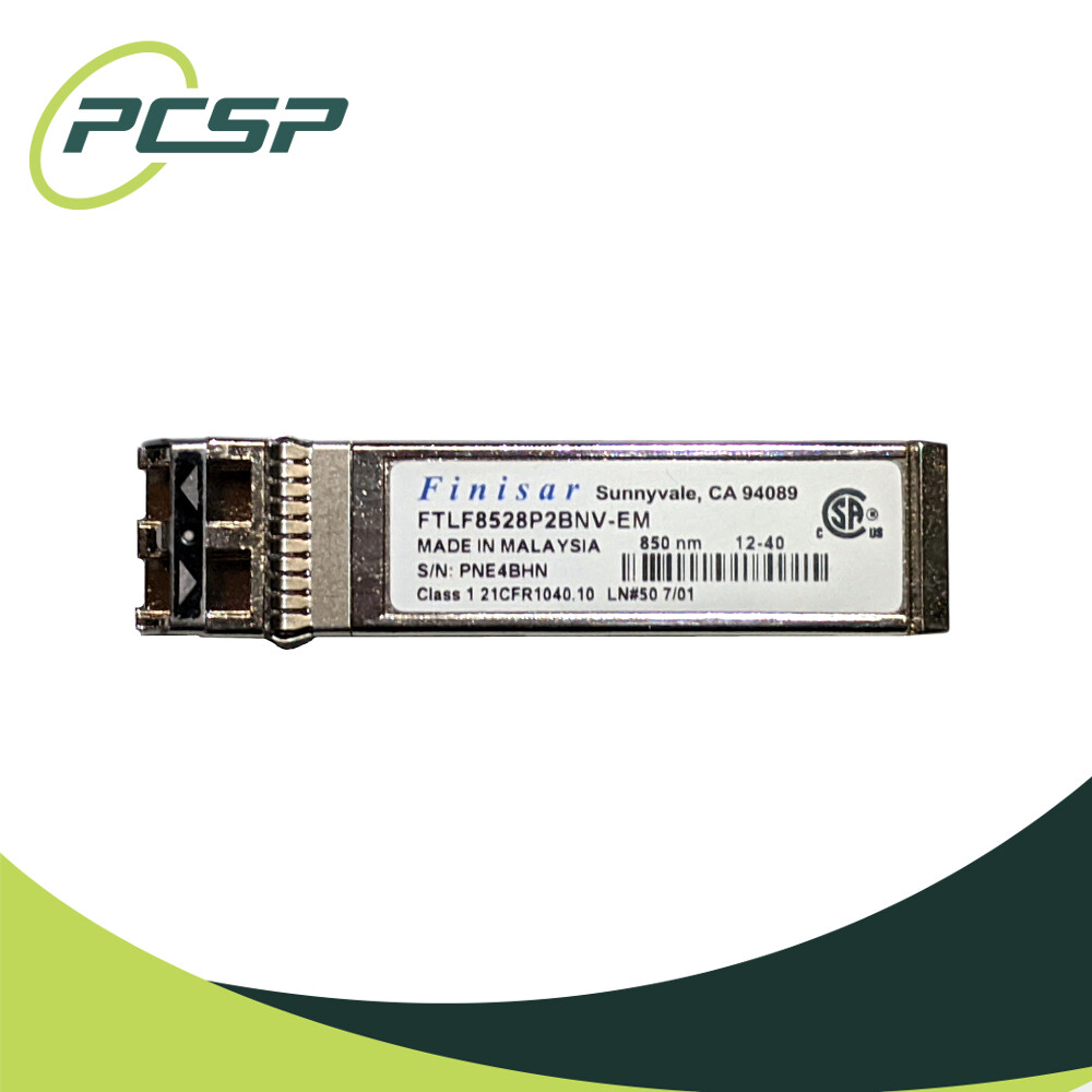 Lot of 16 Finisar 8G FC SFP+ SW Transceiver Module 850nm FTLF8528P2BNV-EM