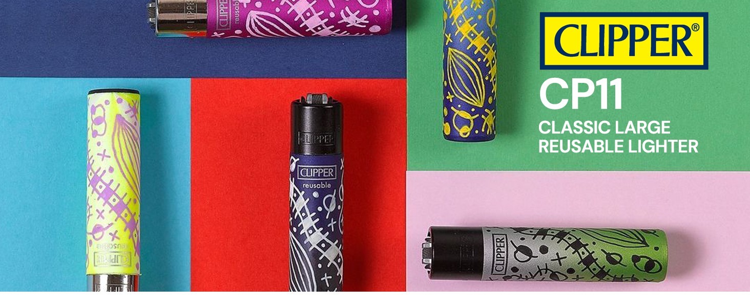Clipper x Zig-Zag Safe Clipper Mini Tube Refillable Lighters – White Colors