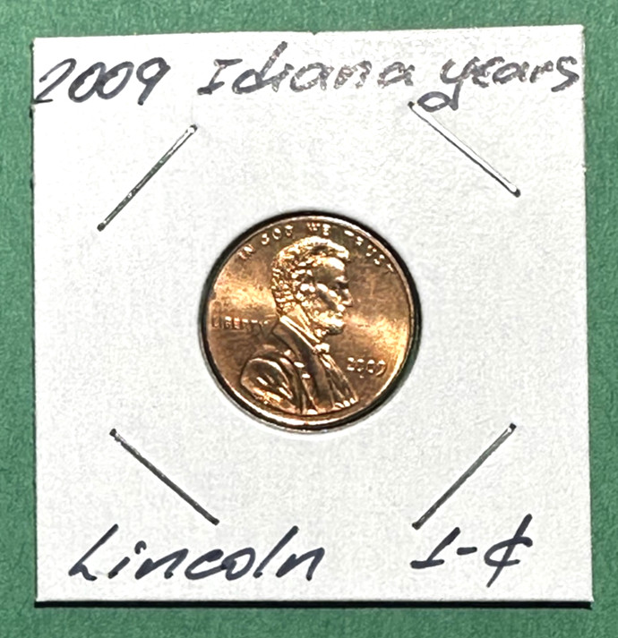 2009-P Lincoln Cents Indiana Years Bicentennial Penny