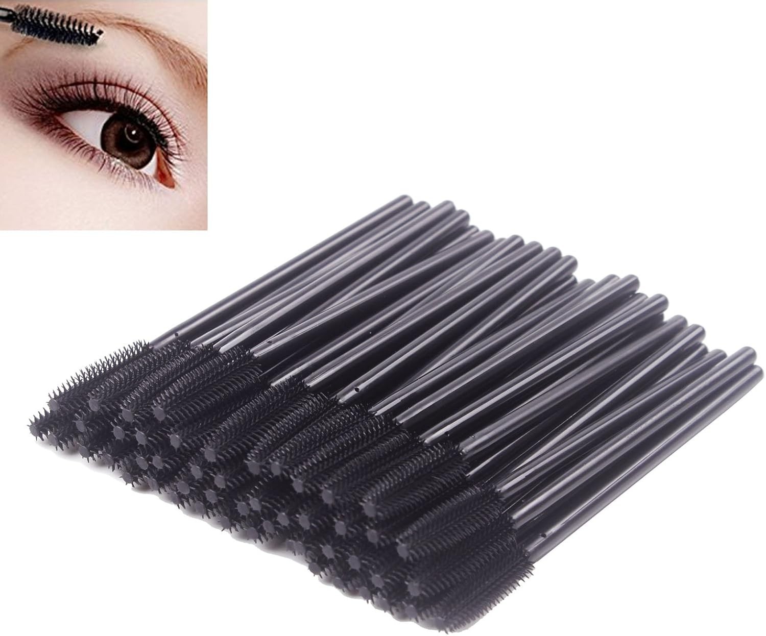 One-Off Disposable Silicone Eyelash Mascara Brushes Wands