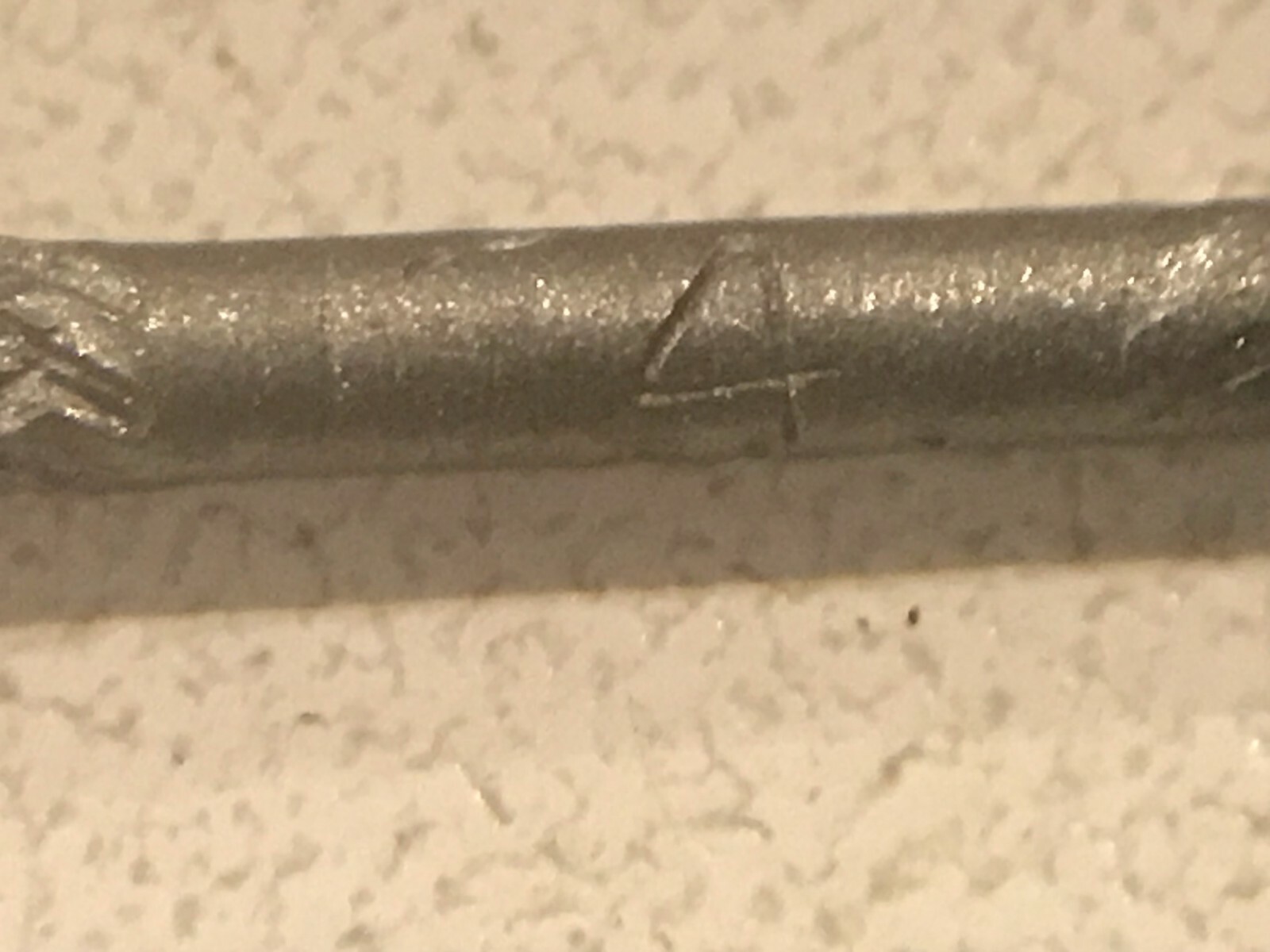 Nicholson, 4" Flat 4 cut (Sharp Point) Round Handle Needle File, New