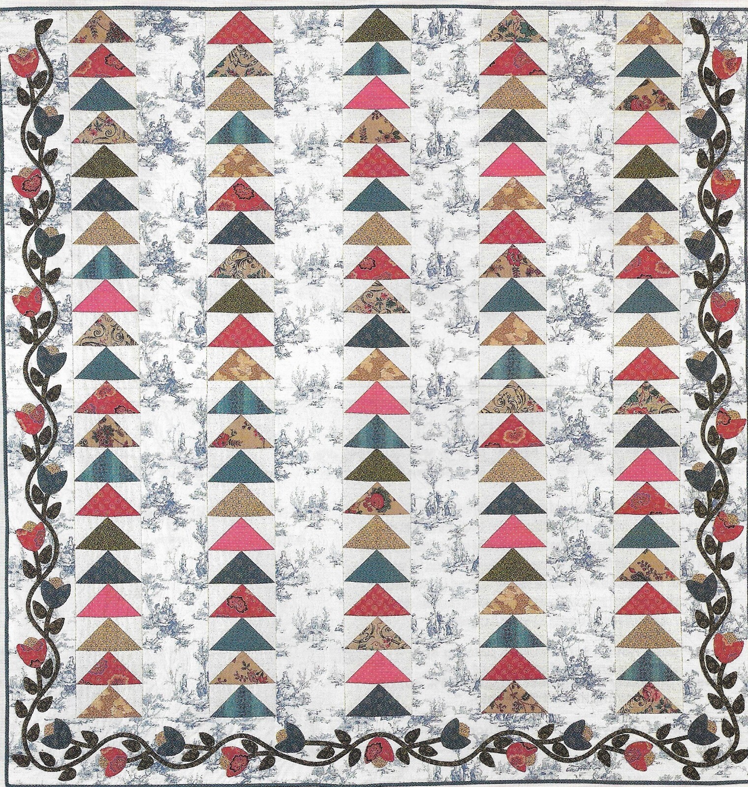 Marianne's Flying Geese Quilt quilting pattern instructions