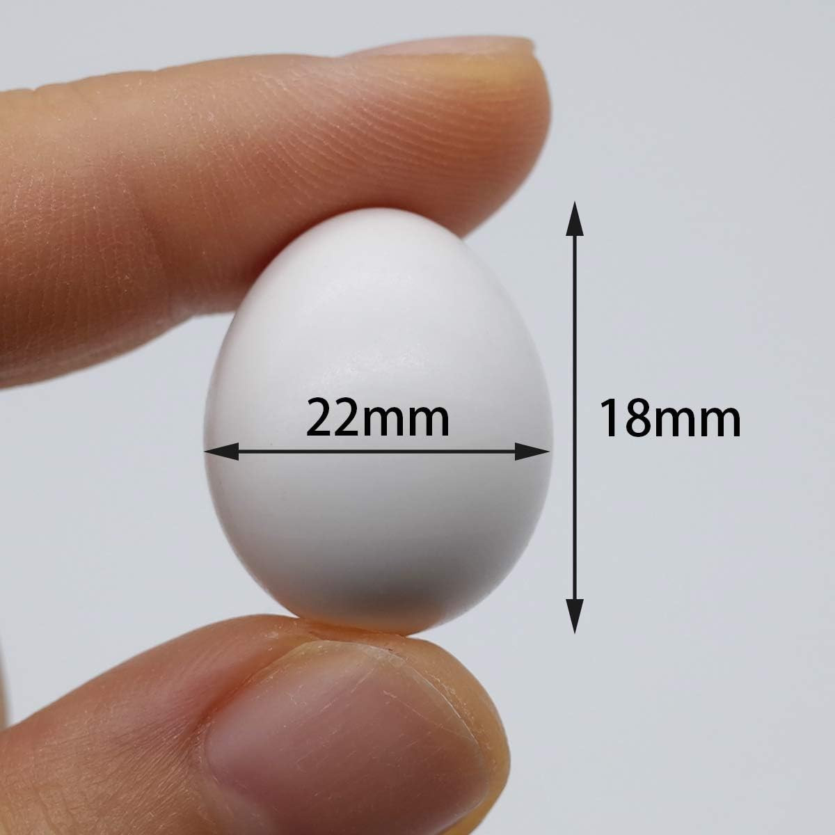 8 Pcs Solid Parrot Plastic Eggs Hatching Eggs Lovebird, Bourkes