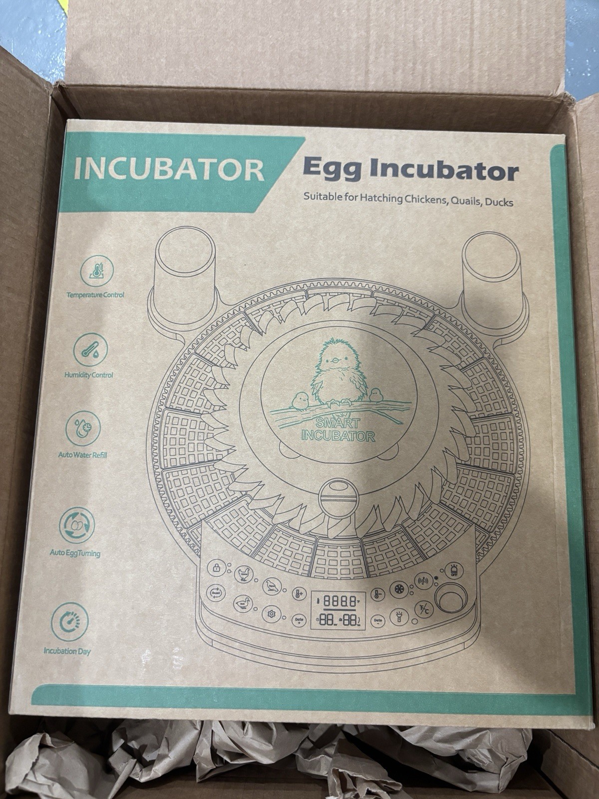 22 Egg Incubator for Hatching Eggs, Temperature Control, Humidity Control