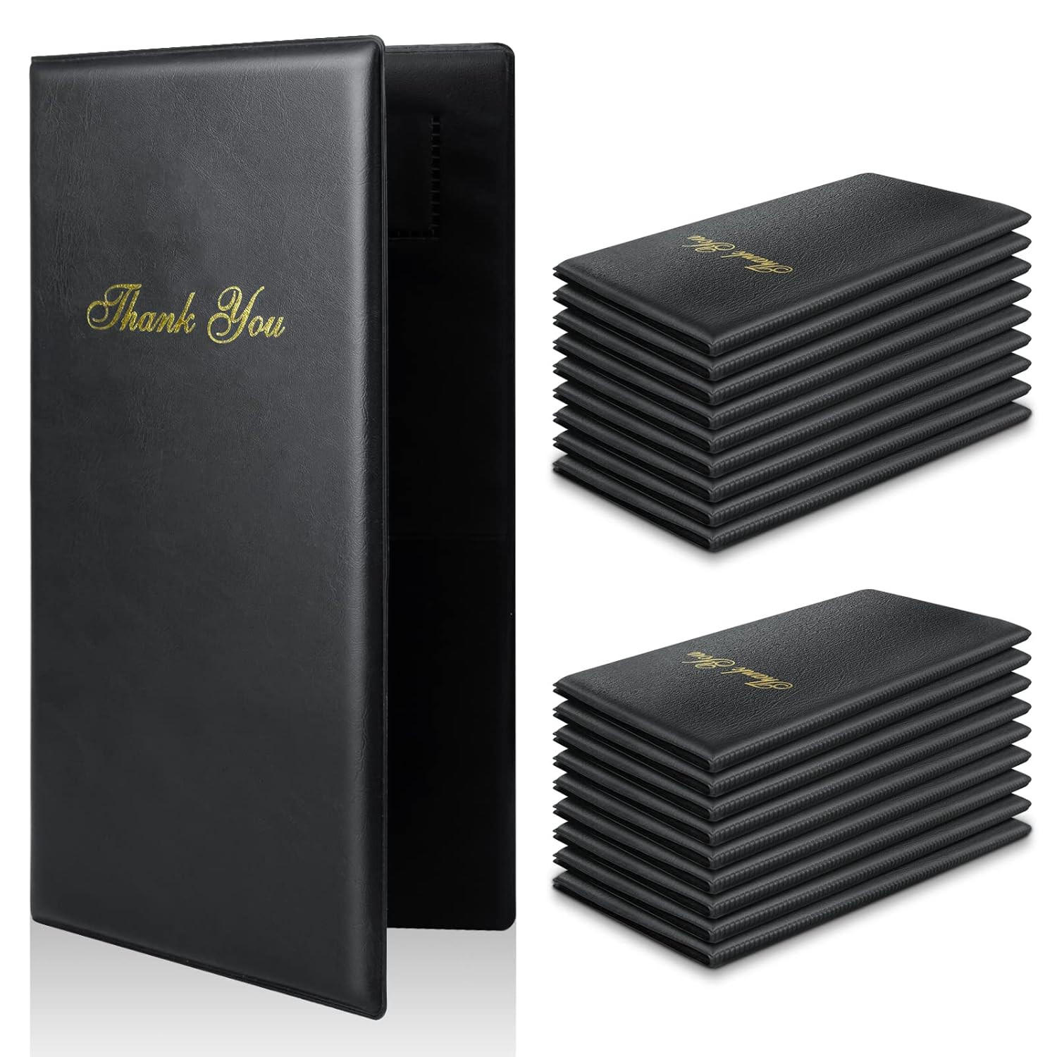 Check Presenters for Restaurants, 20 Pack 10" X 5.5" Guest Check Card Holder ...