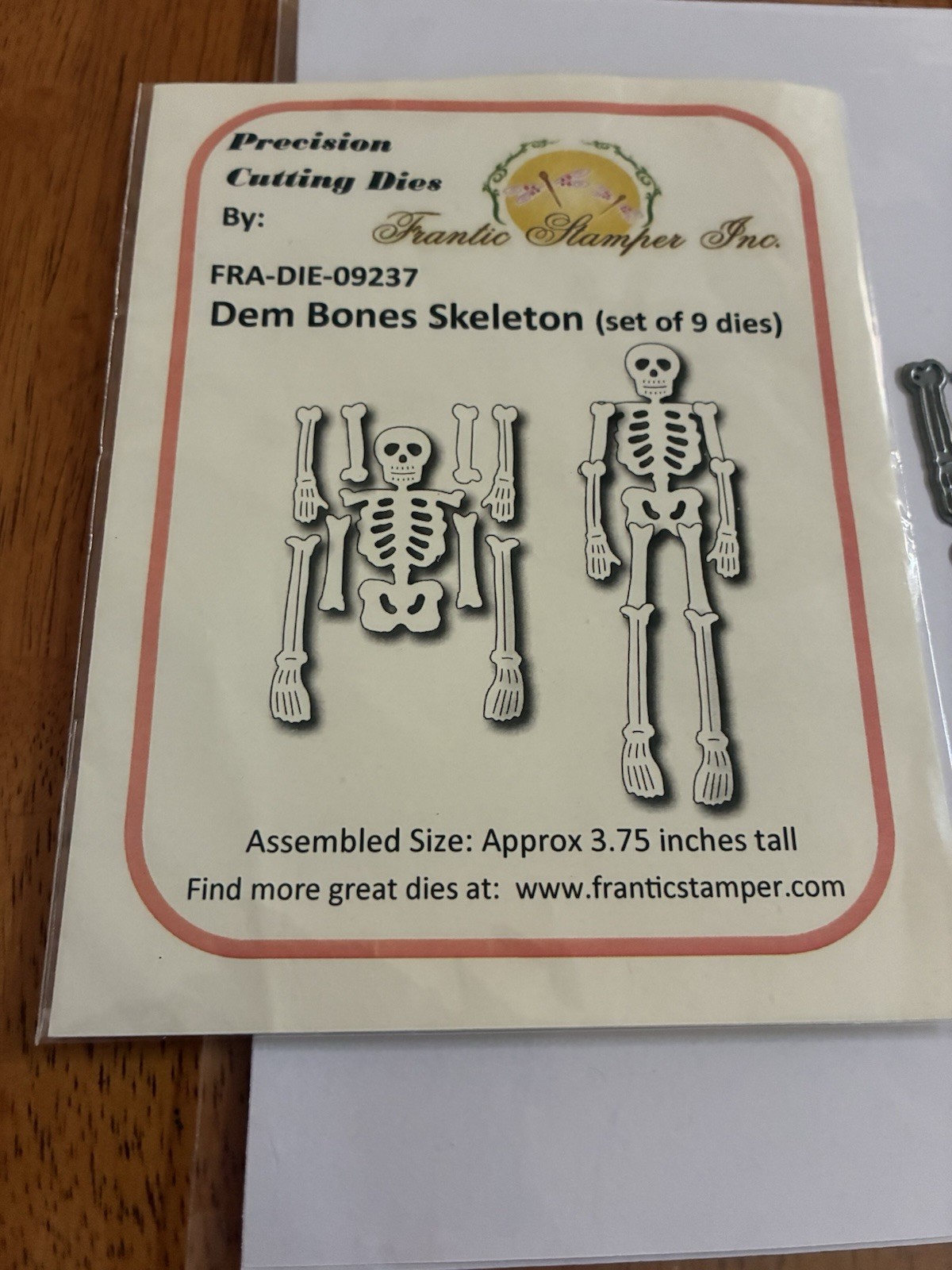 Frantic Stamper-Dem Bones Skeleton- Precision Cutting Dies- Halloween