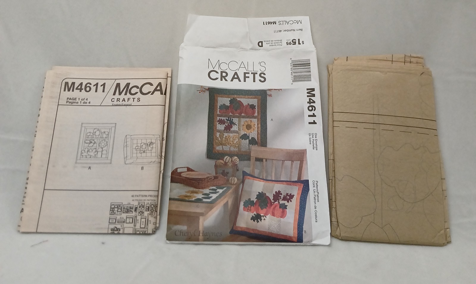McCall's Crafts HARVEST SAMPLER # M4611 NEW Crafts UNCUT ORIG PACKAGE DIY
