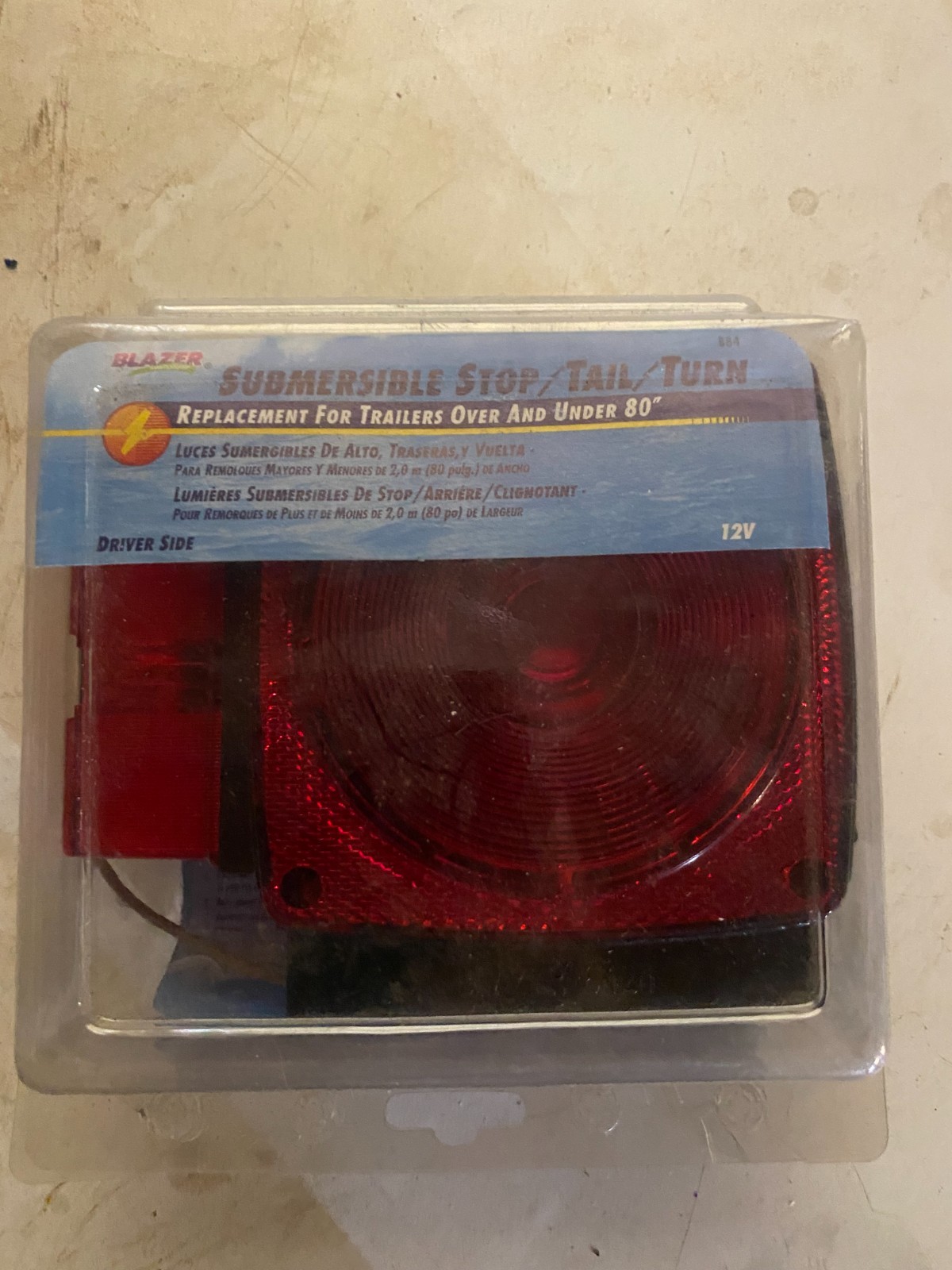 Blazer Stop/Tail/Turn Submersible Lamp # B84 driver side