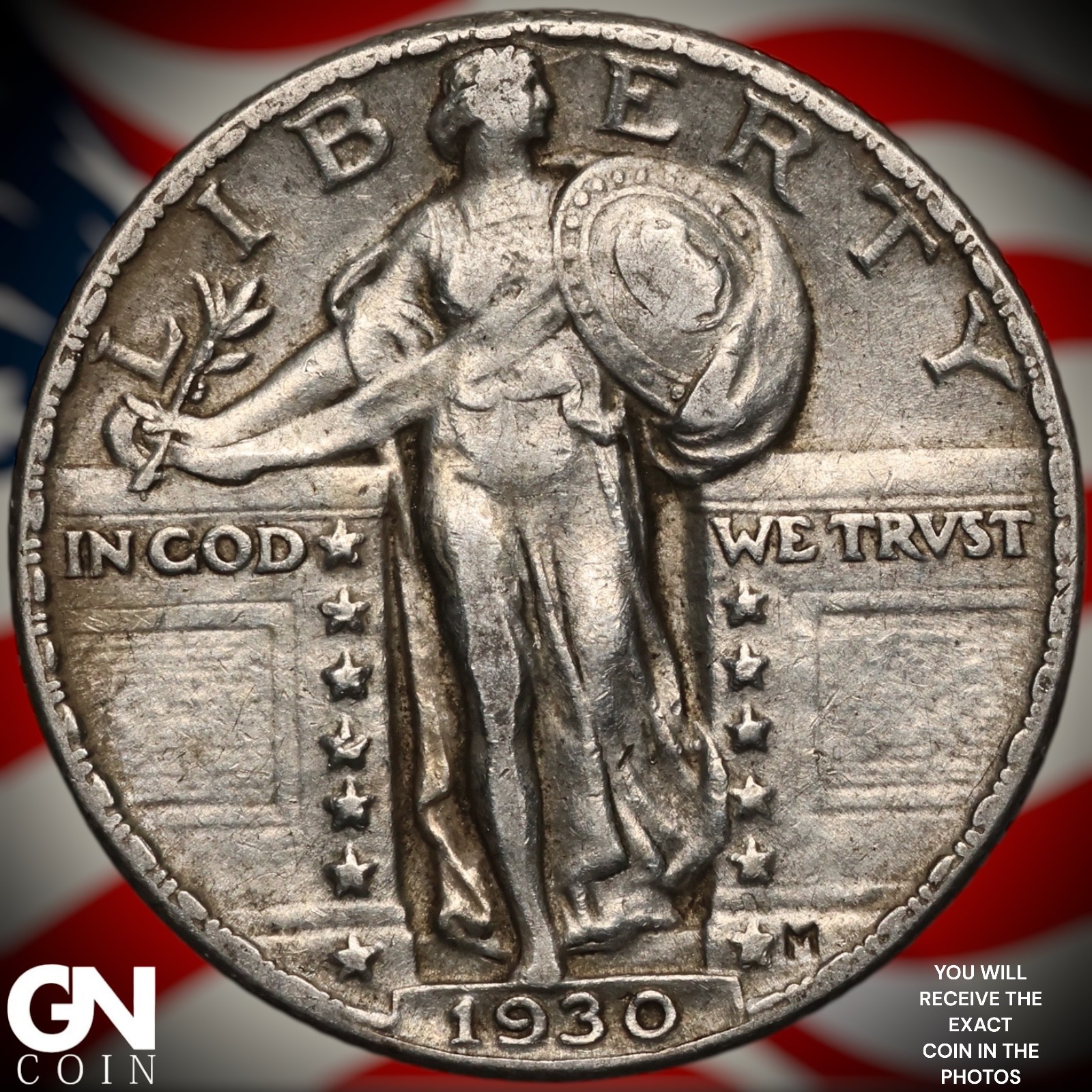 1930 P Standing Liberty Quarter A2895