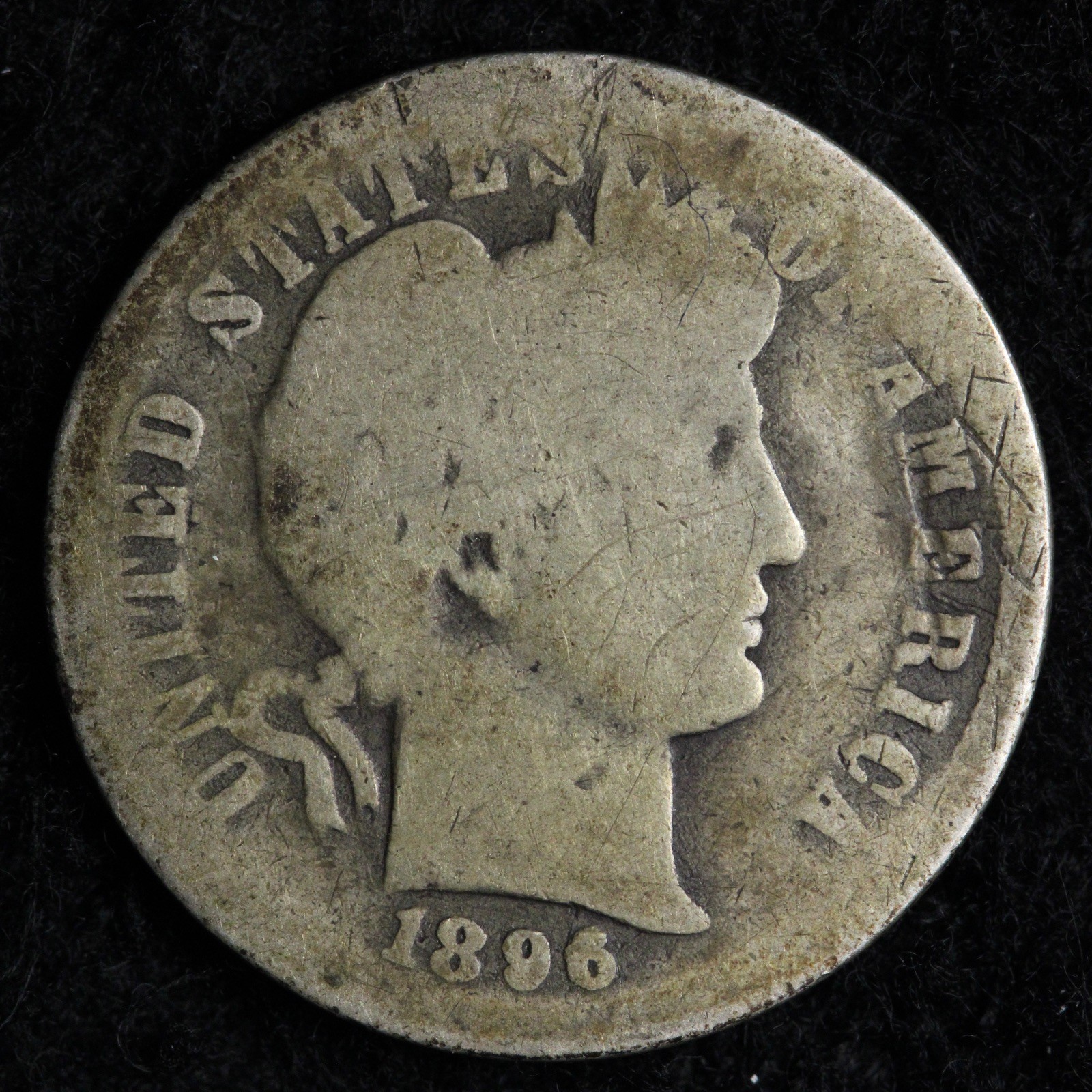 1896-O Barber Silver Dime GOOD E293 KQWEM