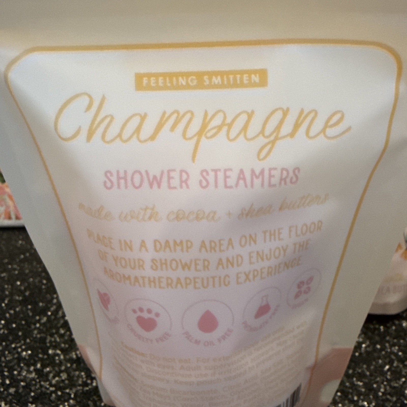 Feeling Smitten Champagne Shower Steamers 2 Pack 4.2 oz Spa Aromatherapy