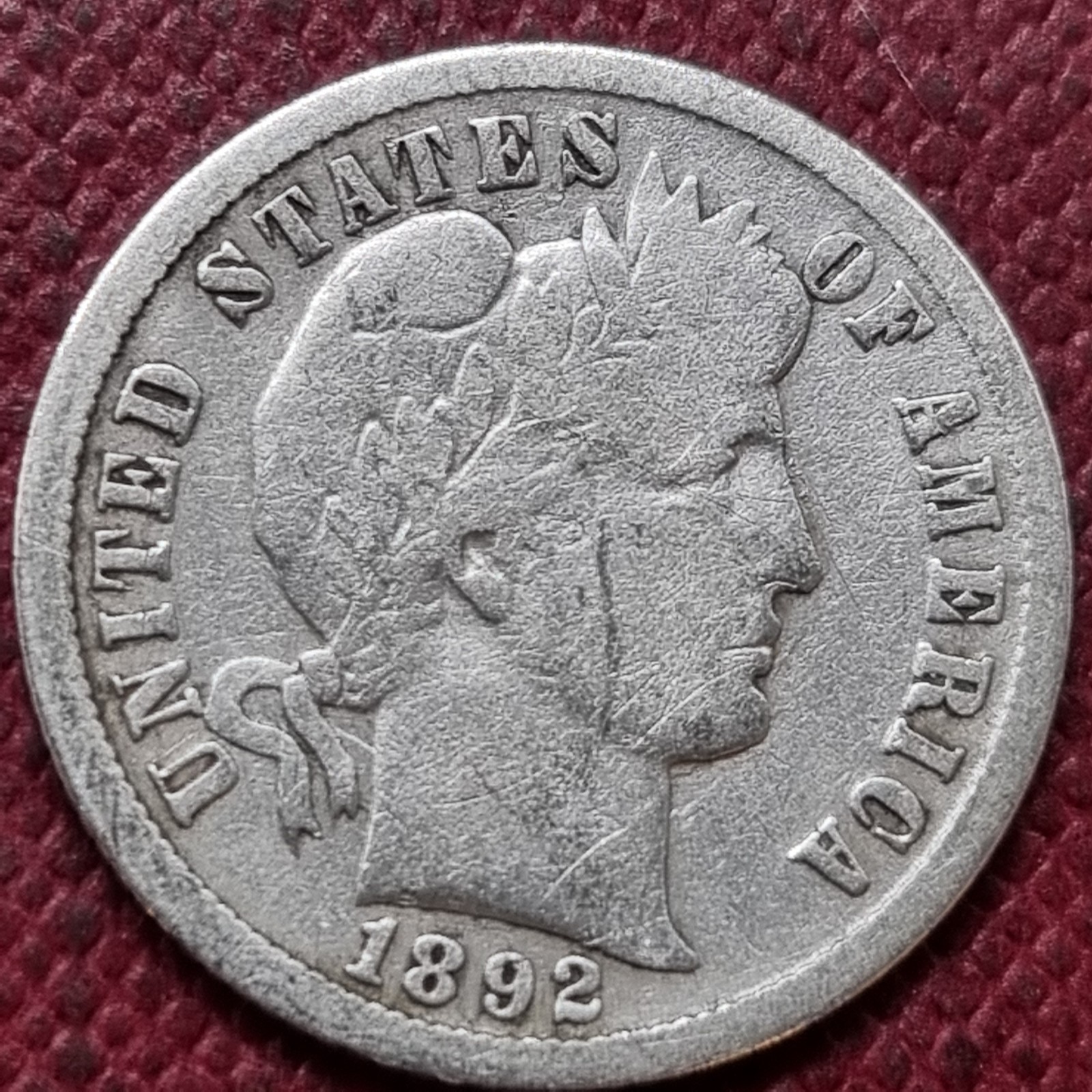 1892 O Barber Dime 10c Better Grade #98132