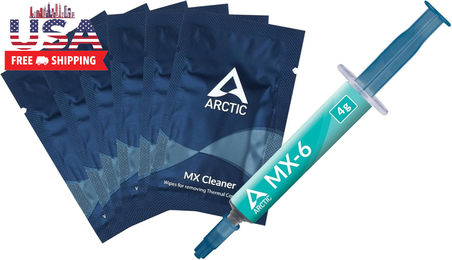 MX-6 (4 G, Incl. 6 MX Cleaner) - Ultimate Performance Thermal Paste for CPU, Con