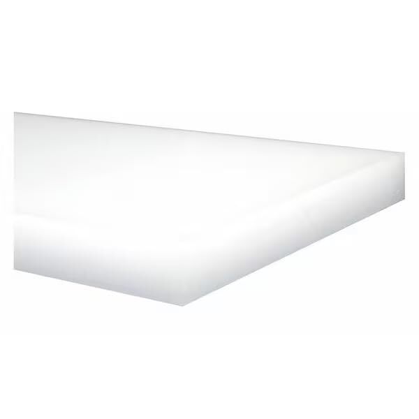Off-White LDPE Sheet Stock 24" L x 24" W x 0.125" Thick, Mfr: 1YZY2-A