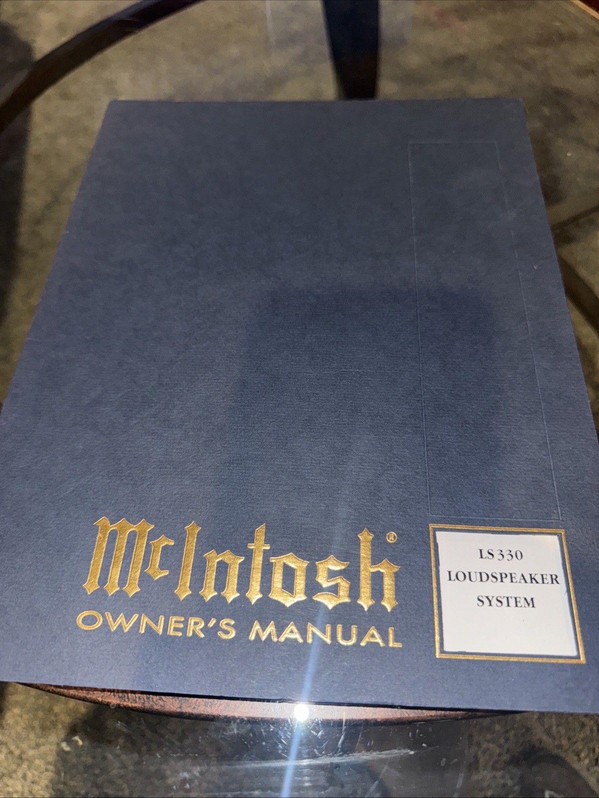 Vintage Original McIntosh LS-330 Loudspeaker Manual New