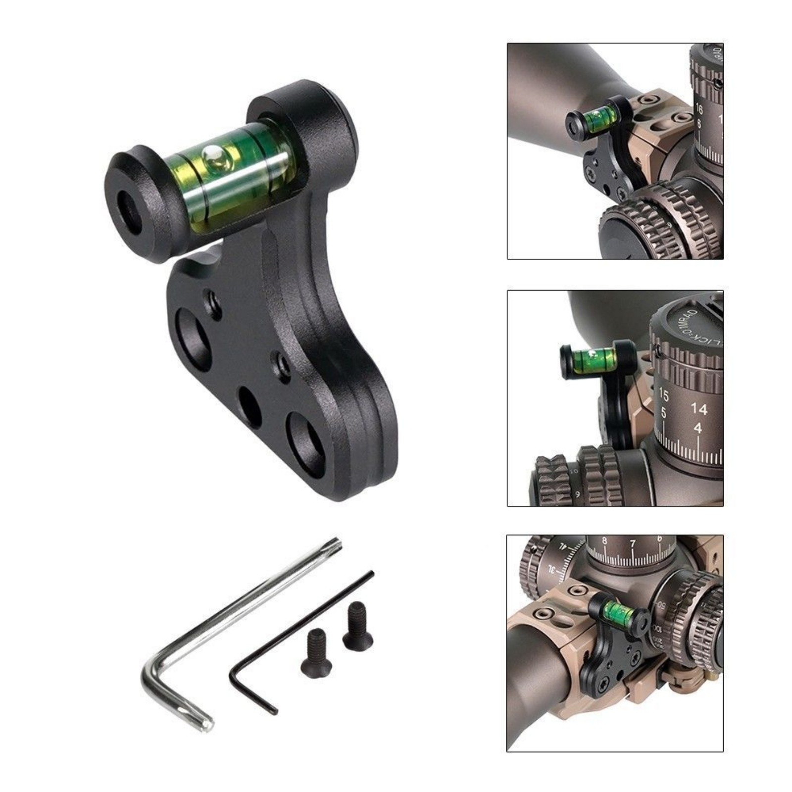 Scope Bubble Level CNC Aluminum Anti Cant Level for 20mm Mount