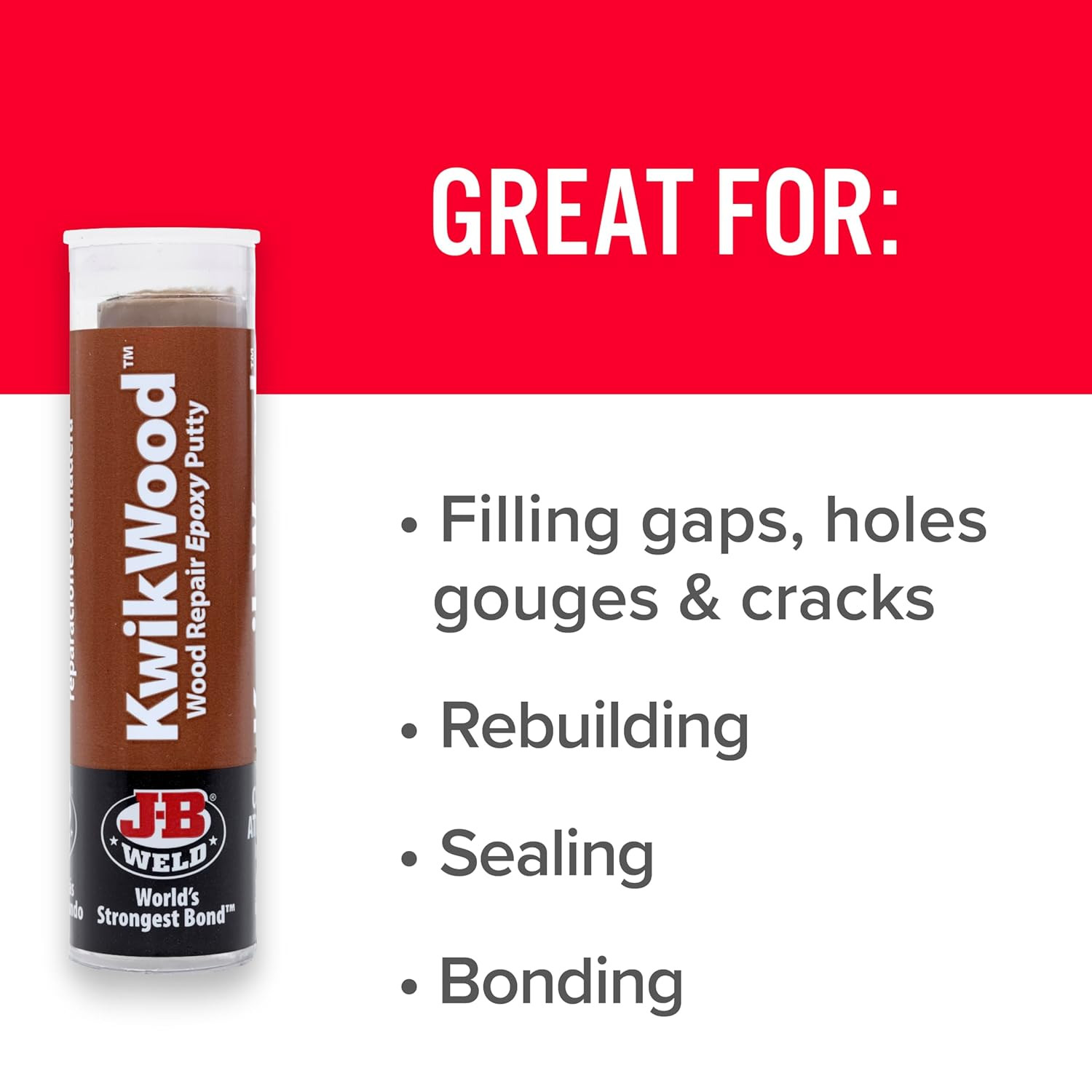 Wood Repair Epoxy Putty Stick for Filling, Repairing and Restoration