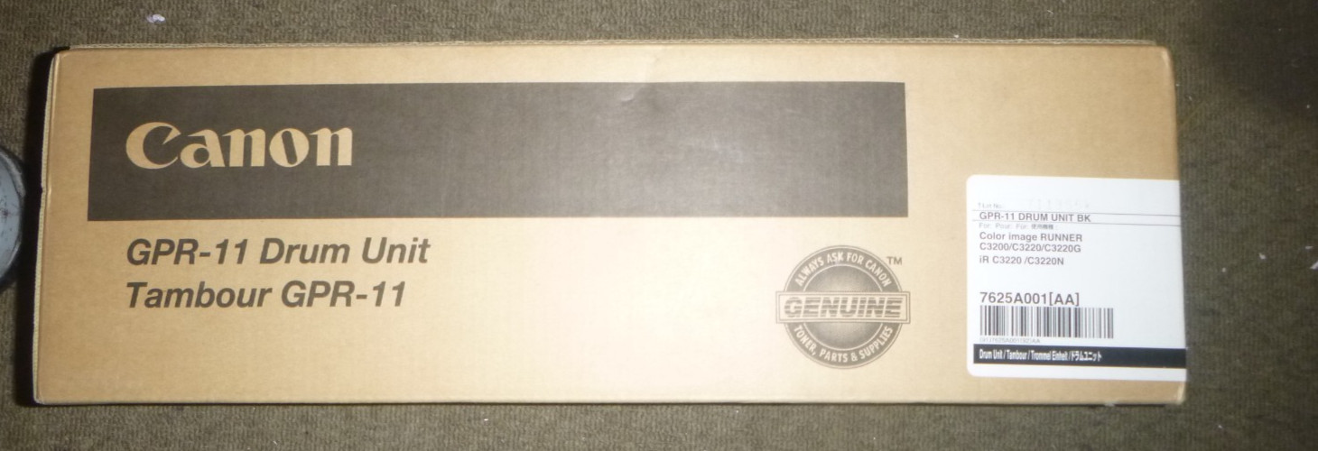 Canon GPR-11 Black Drum Unit 7625A001AA For iR C2620 C3200 C3220 New SEALED
