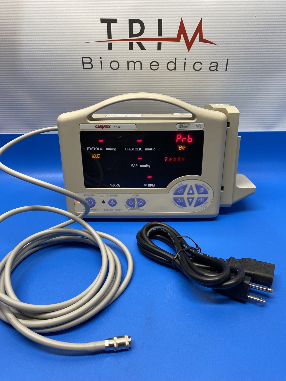 CASMED 740 Vital Signs Monitor Masimo NIBP TEMP MONITOR-accessories