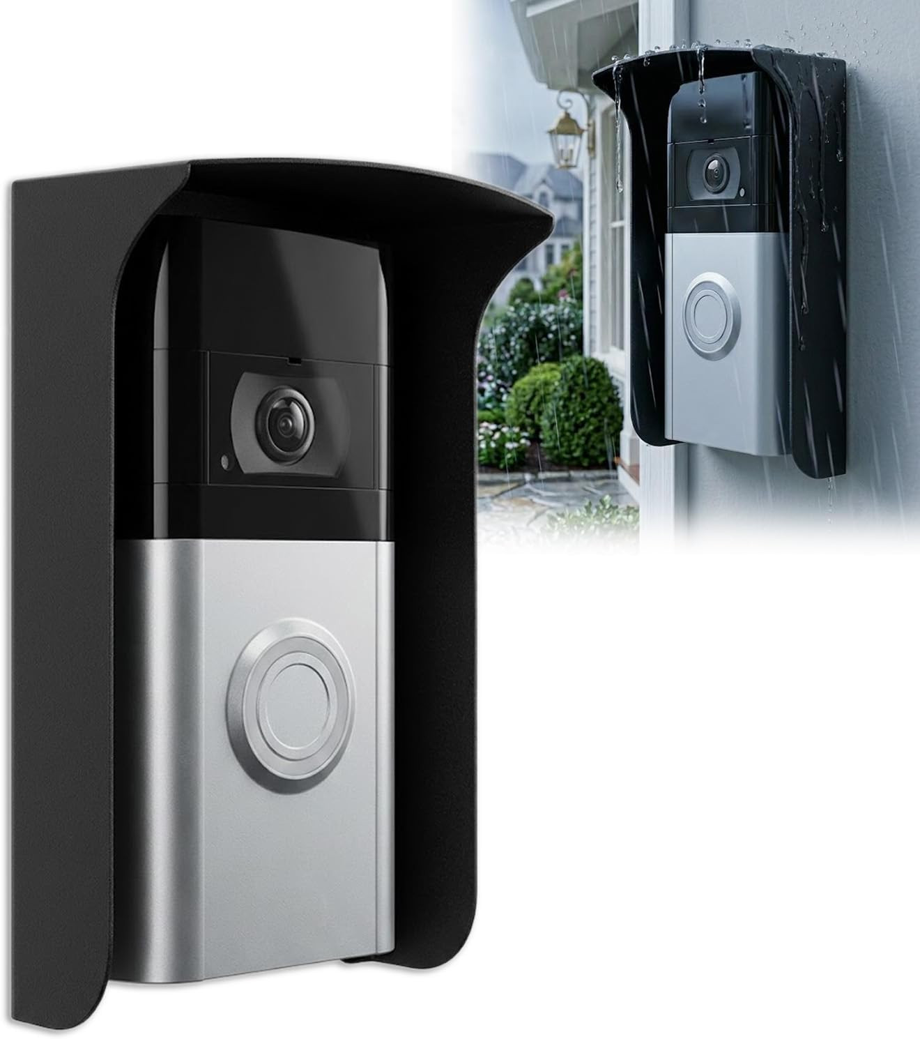 Weatherproof Metal Doorbell Cover for Ring/Blink/Arlo/Nest/Reolink Cameras