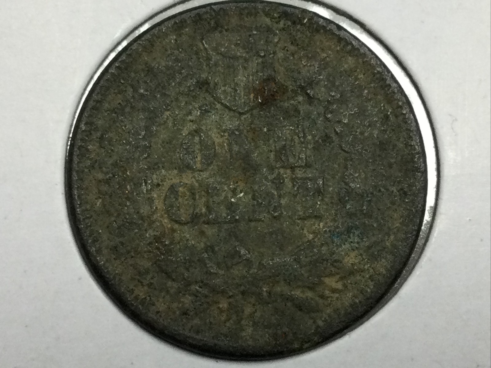 1866 Indian Cent in fine